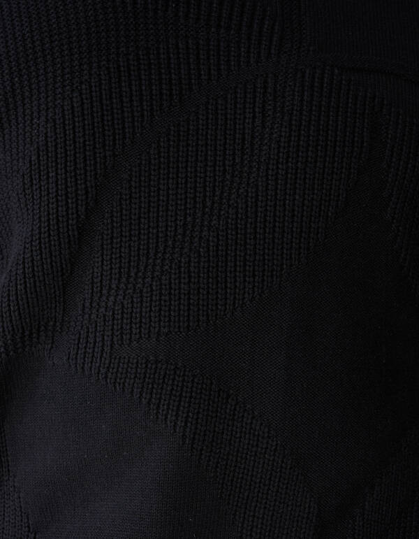 Logoprint Crewneck Gebreide Trui Zwart SHOEBY MEN