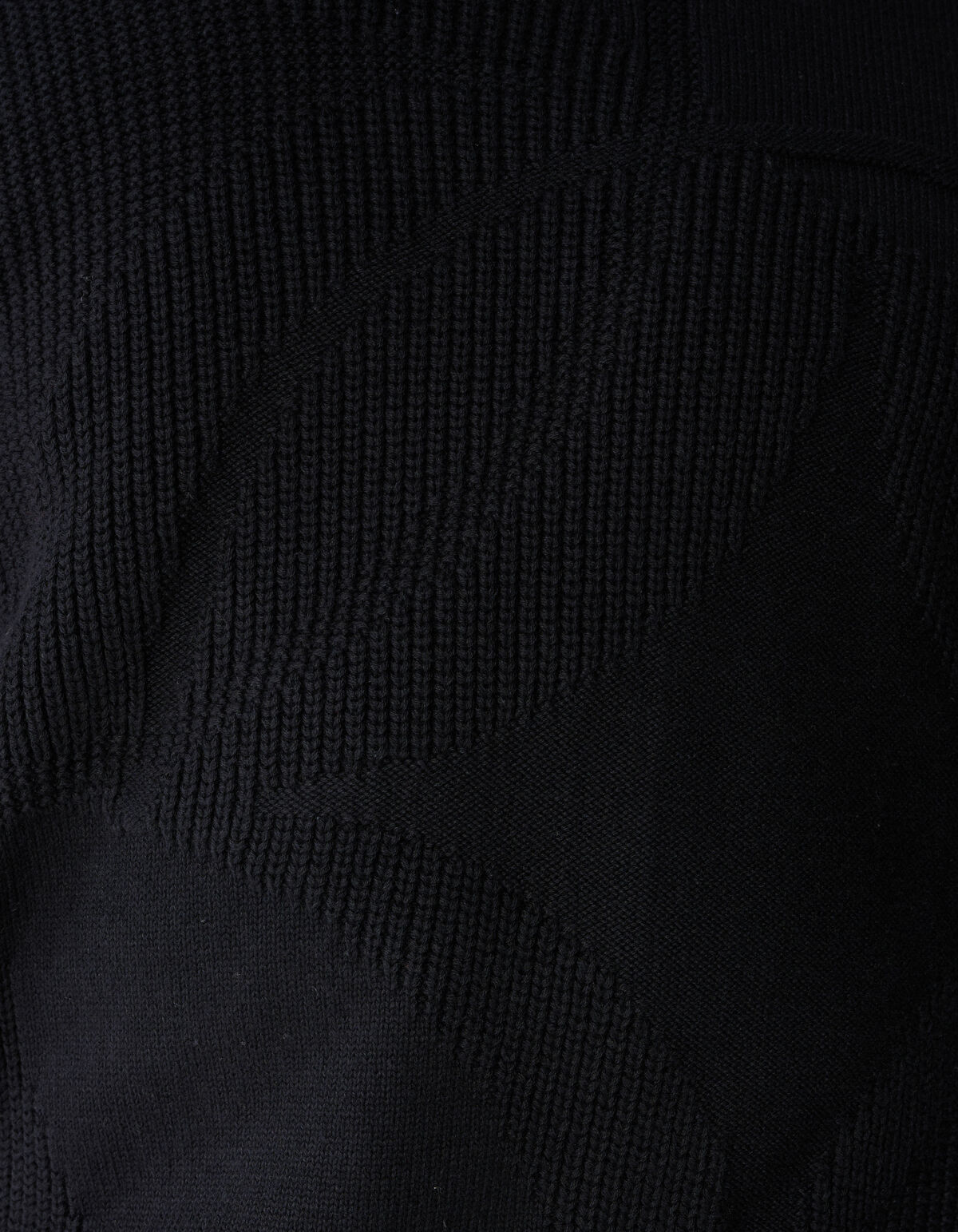 Logoprint Crewneck Gebreide Trui Zwart SHOEBY MEN