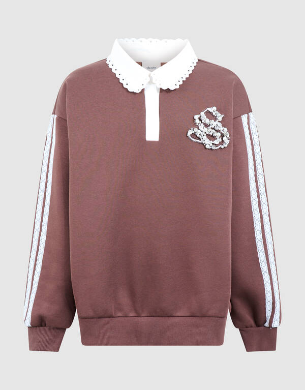 Oversized Polo Sweater Bruin SHOEBY GIRLS