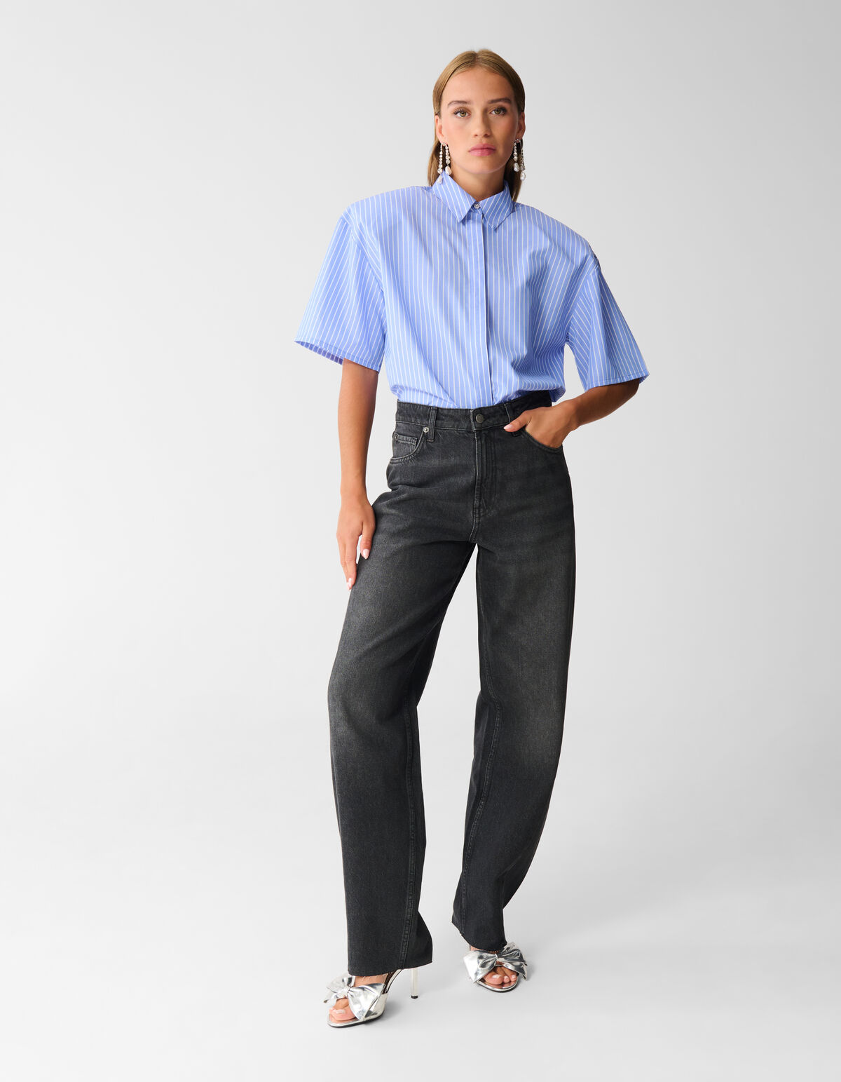 Barrel Fit Jeans Zwart SHOEBY WOMEN