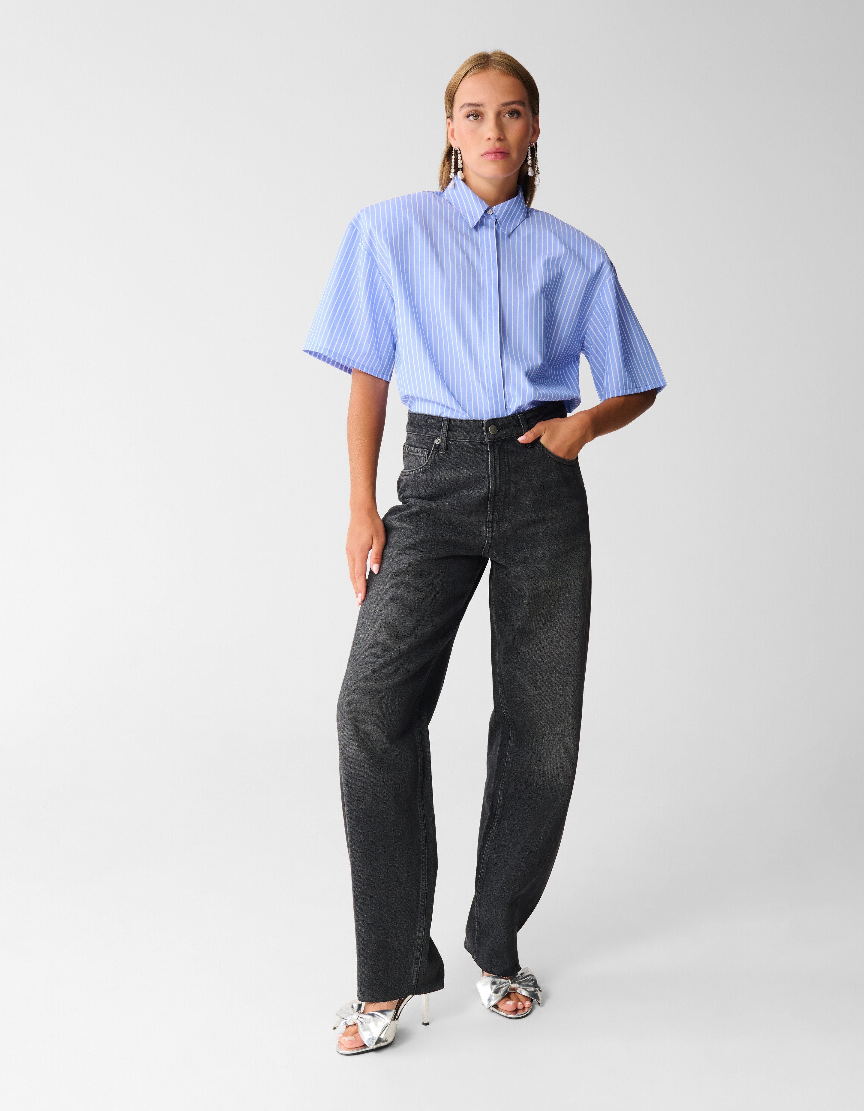Barrel Fit Jeans Zwart SHOEBY WOMEN