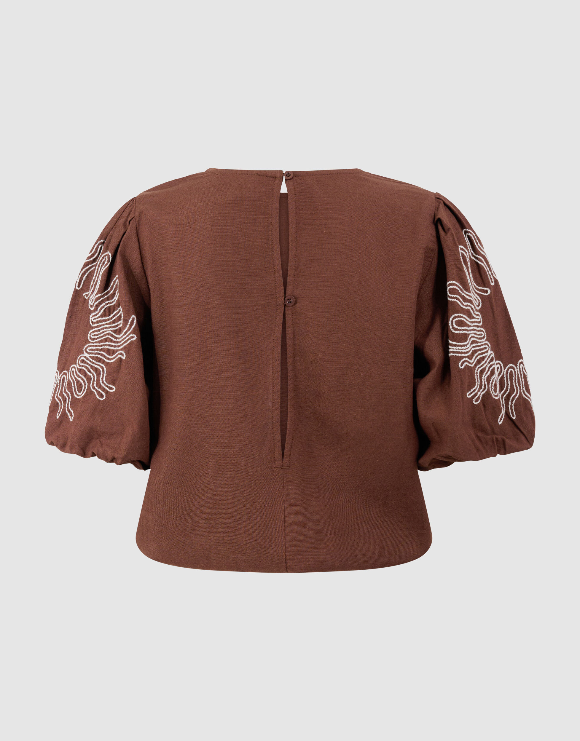 Embroidery Cropped Top Bruin | Shoeby