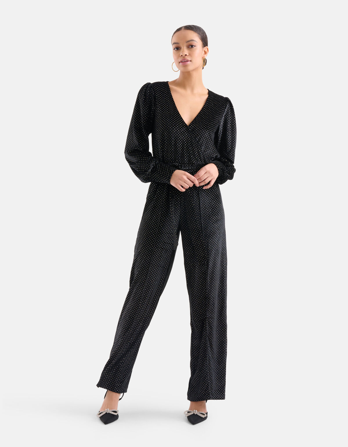 Glitter Jumpsuit Zwart EKSEPT