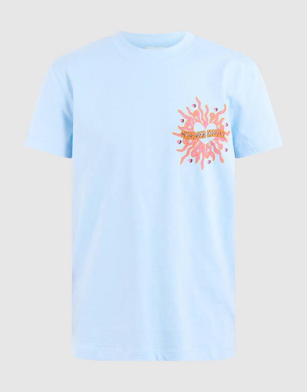 Cool Artwork T-shirt Lichtblauw SHOEBY GIRLS