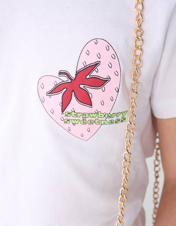 Sweetness Artwork T-shirt Wit SHOEBY GIRLS