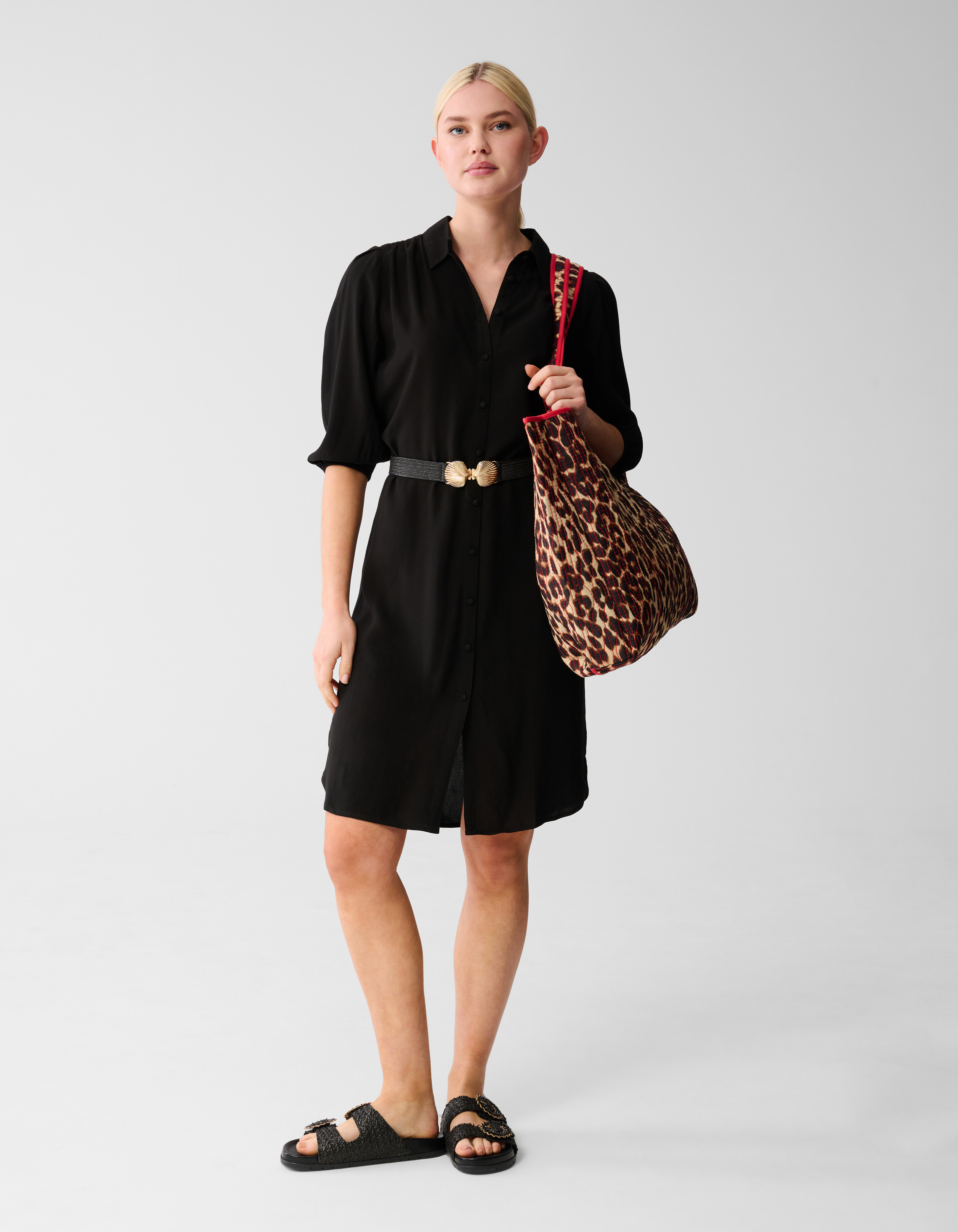 Midi Jurk Zwart SHOEBY WOMEN