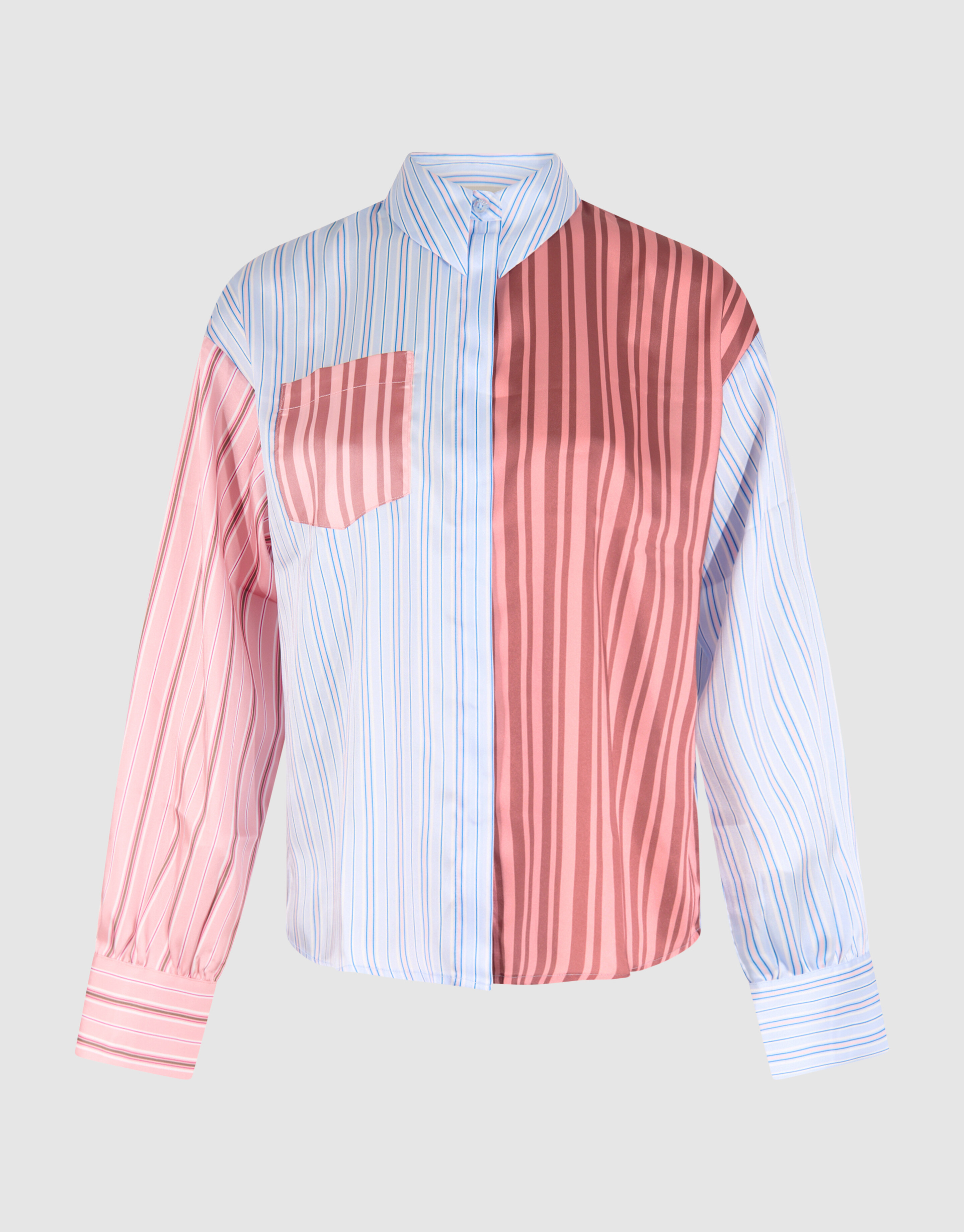 Printed Pinstripe Blouse By Mieke SHOEBY WOMEN