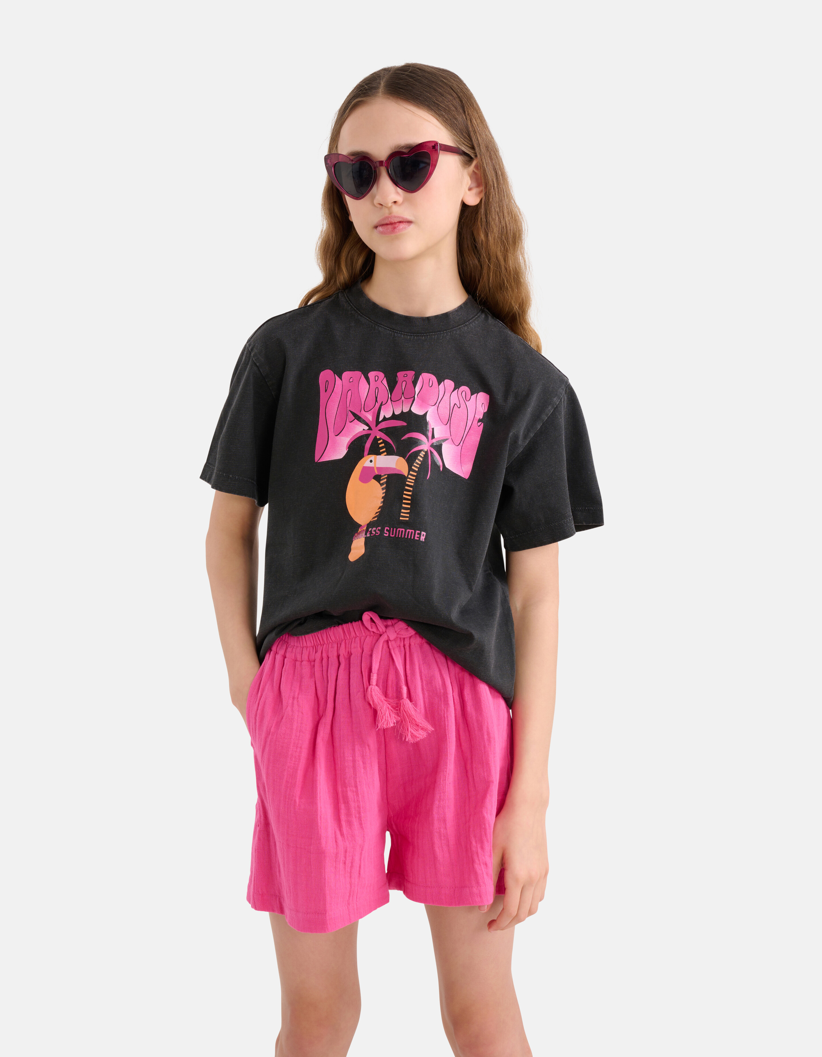 Artwork T-shirt Zwart SHOEBY GIRLS