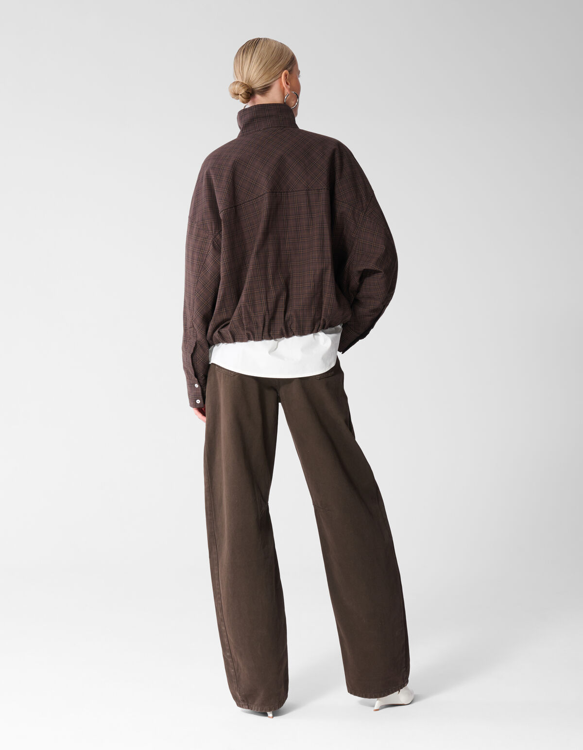 Clean Barrel Fit Jeans Bruin SHOEBY WOMEN