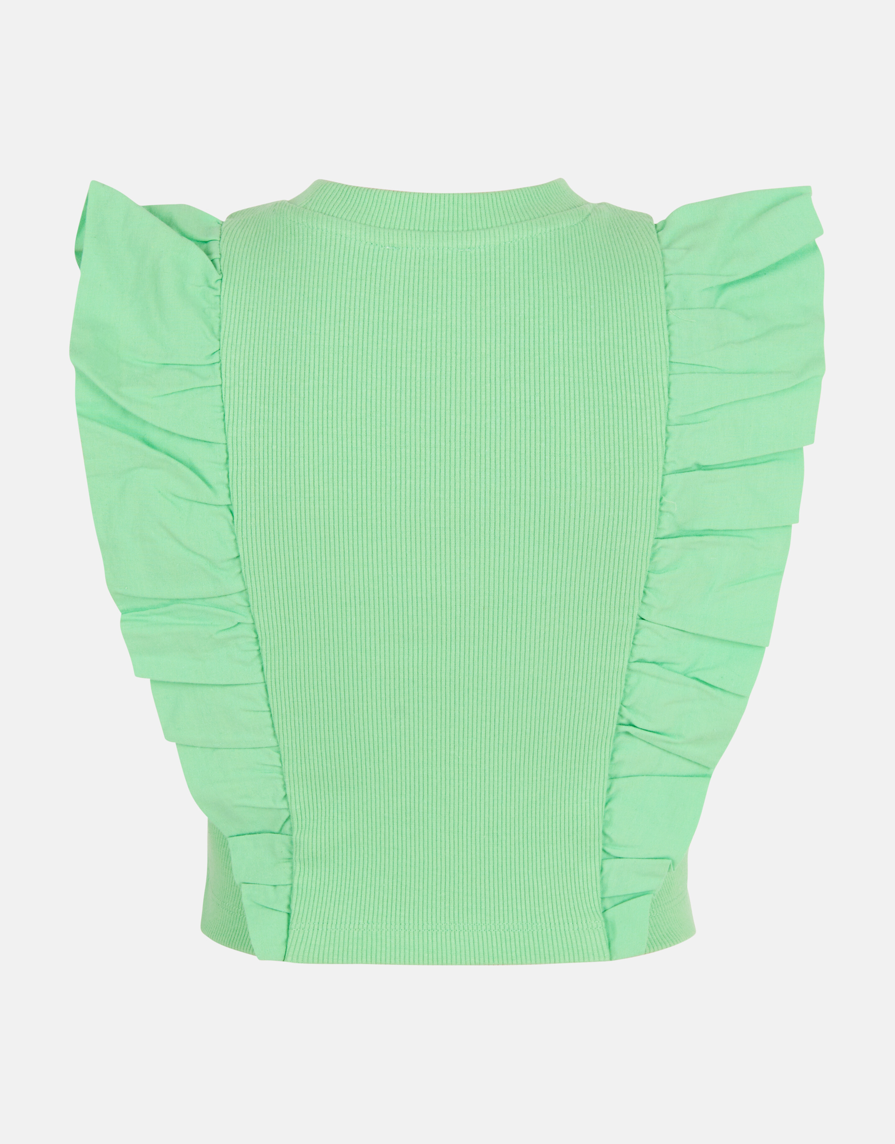 Ruffle T-shirt Groen SHOEBY GIRLS