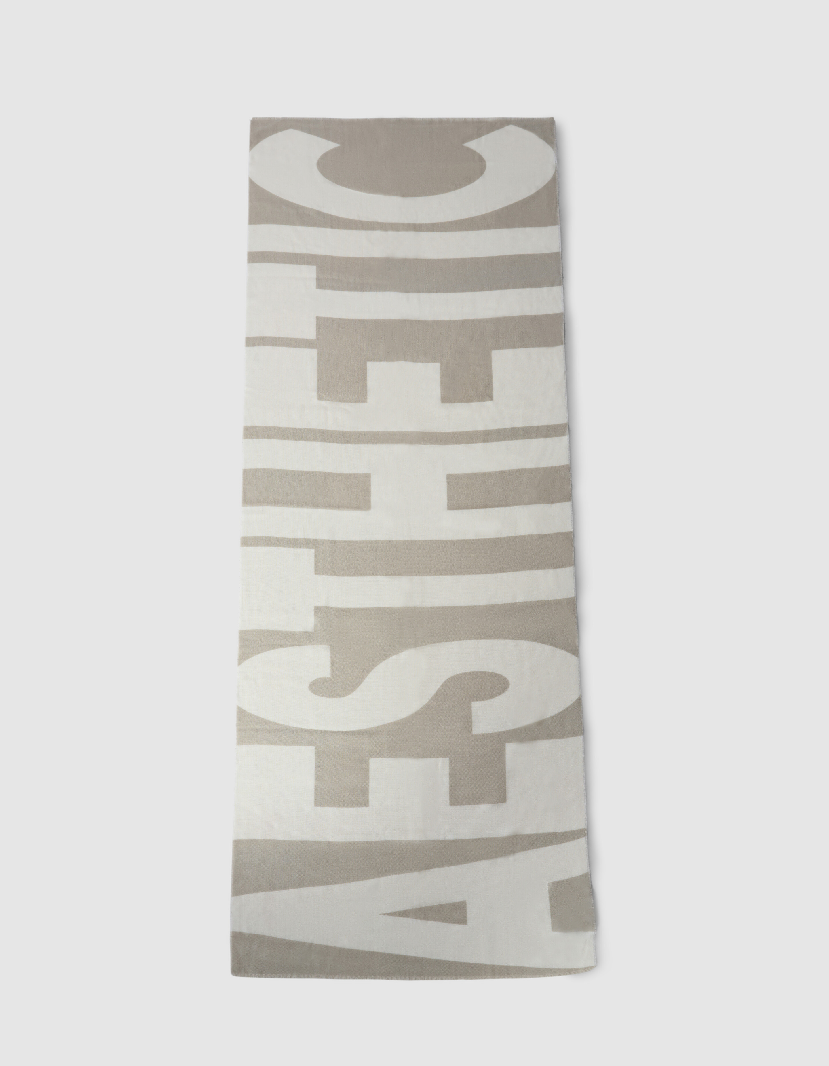 Text Artwork Sjaal Gebroken Wit SHOEBY ACCESSOIRES