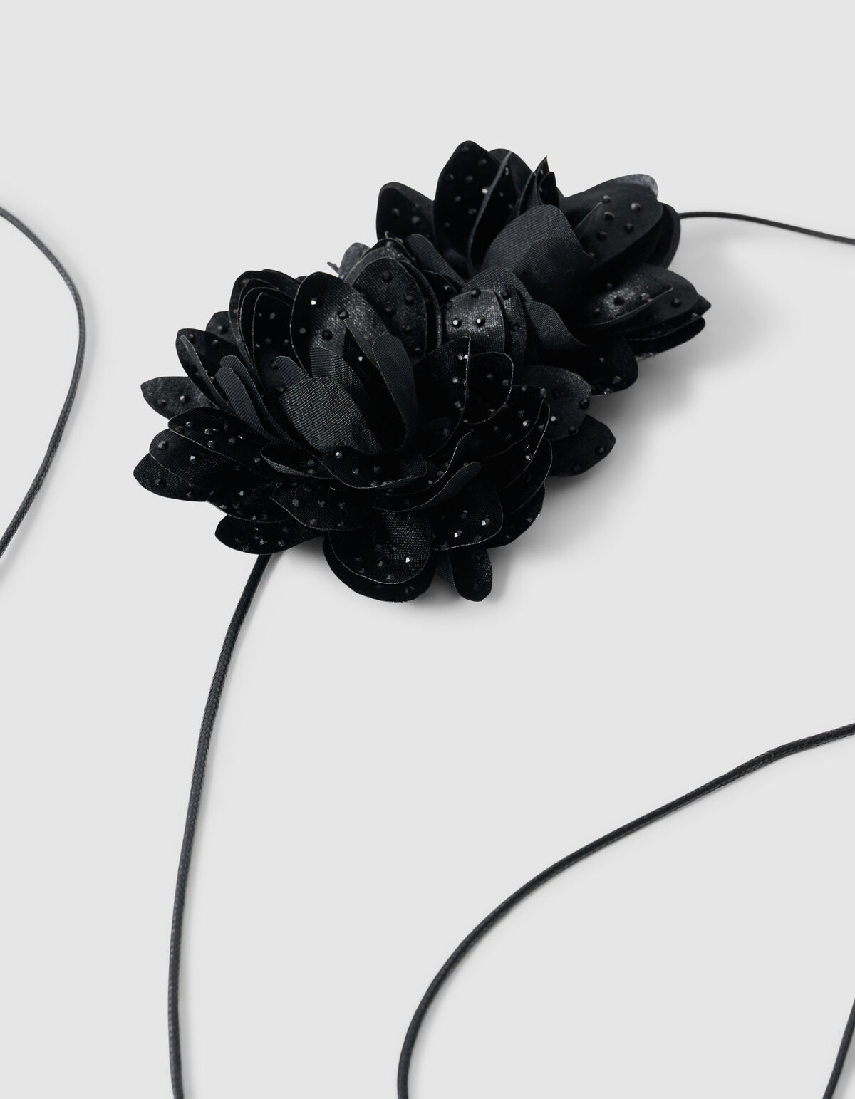 Strass Flower Corsage Zwart SHOEBY ACCESSOIRES