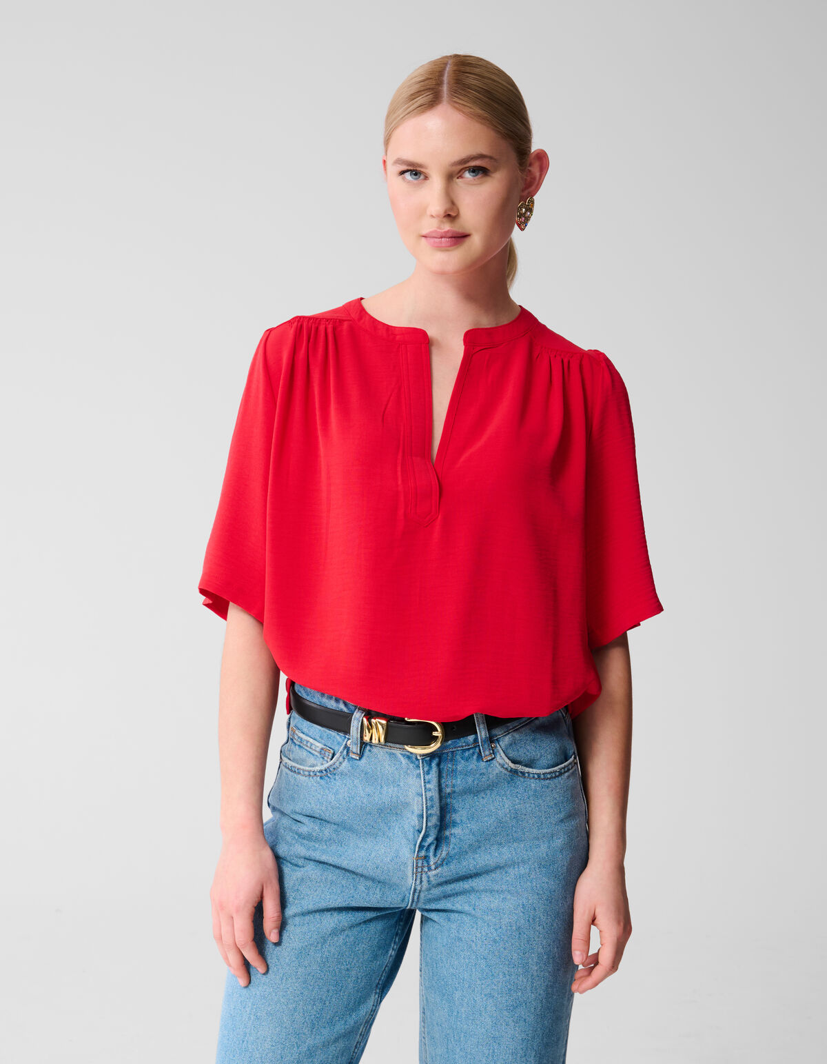 Twist Top Rood SHOEBY WOMEN