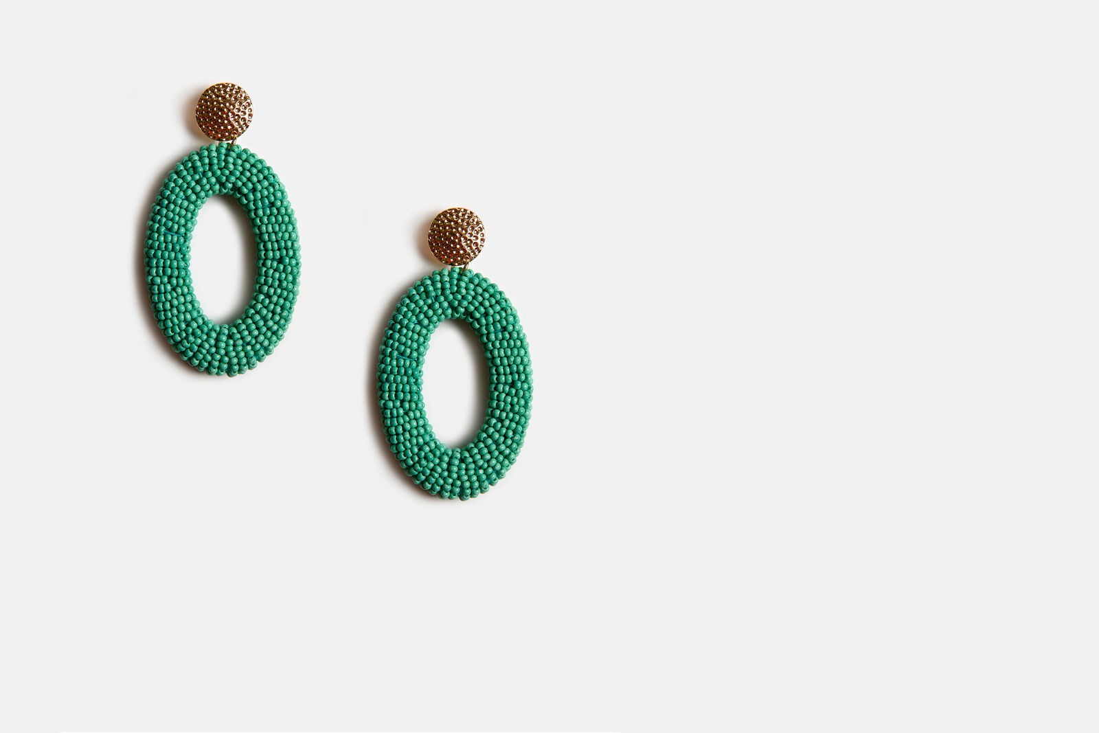 Mint oorbellen