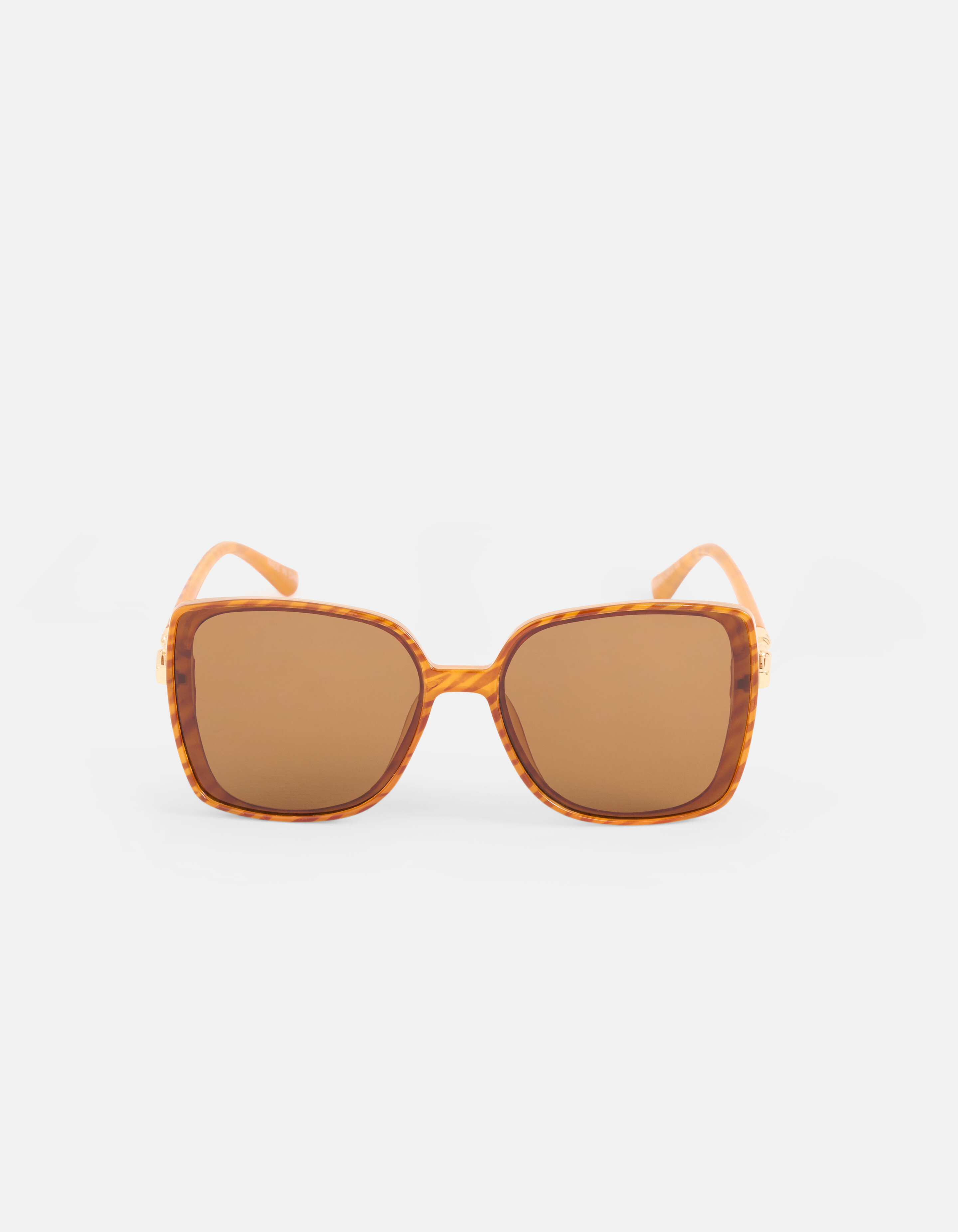 Grote Havana Zonnebril Bruin SHOEBY ACCESSOIRES