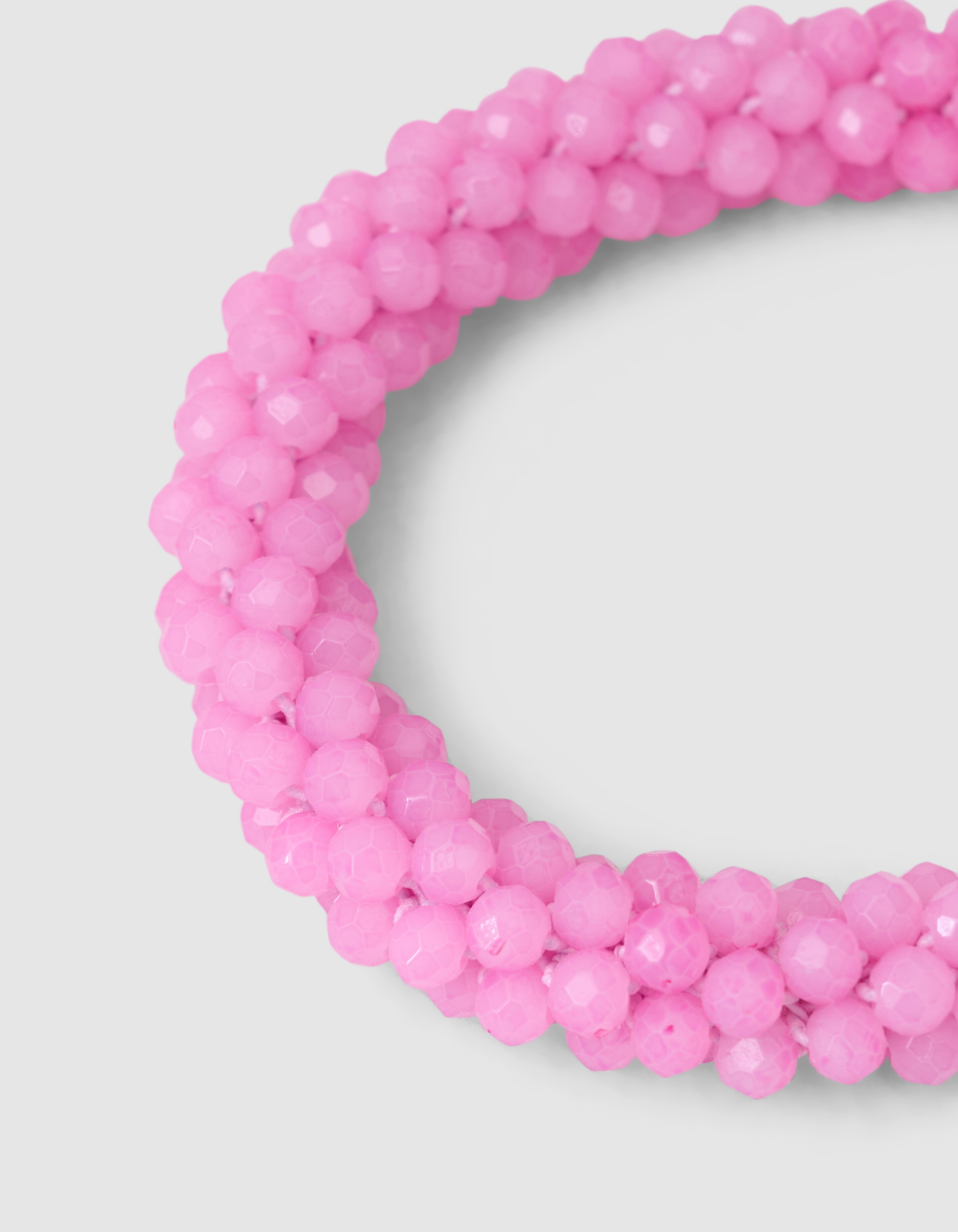 Beaded Haarelastiek Roze SHOEBY ACCESSOIRES