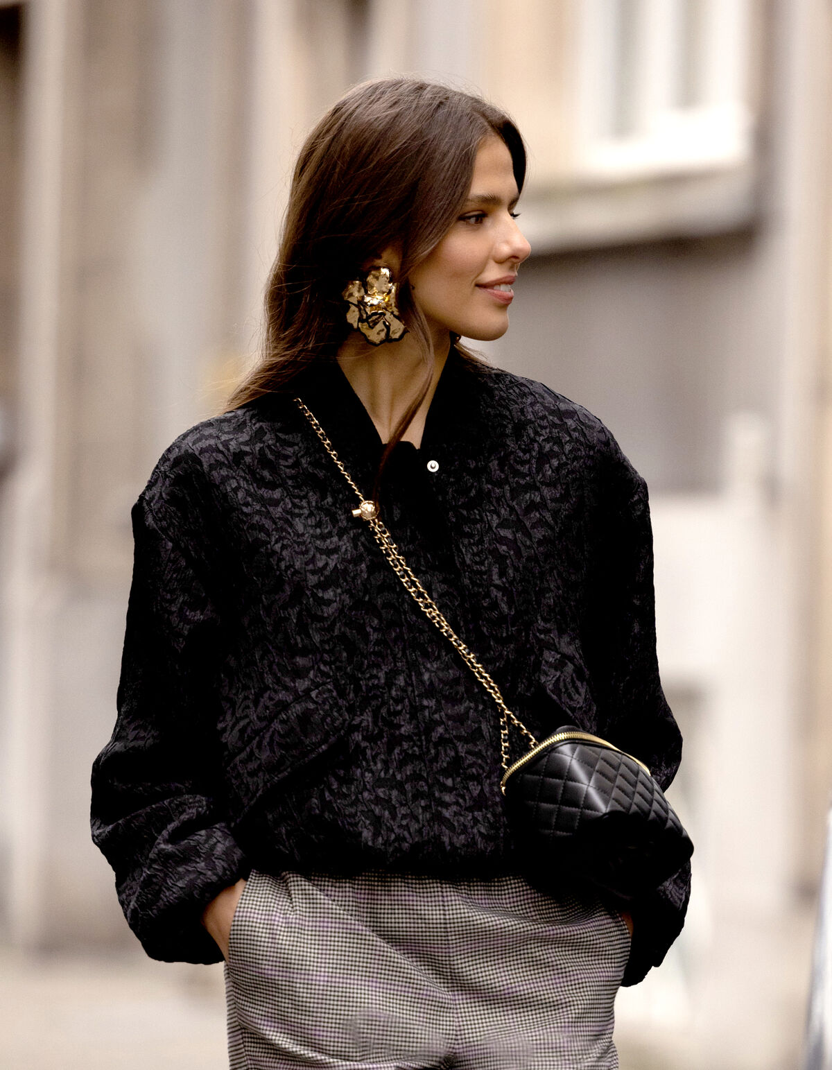Jacquard Bomber Zwart SHOEBY WOMEN