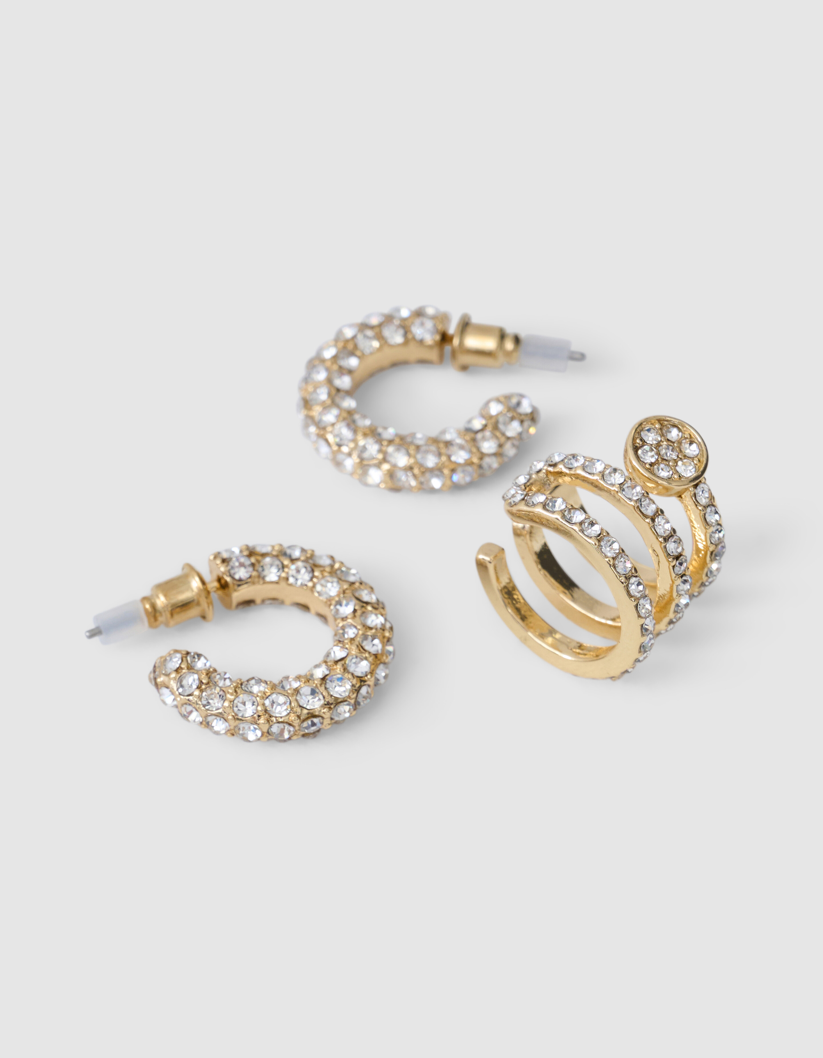 Strass Earcuff Set Goud SHOEBY ACCESSOIRES
