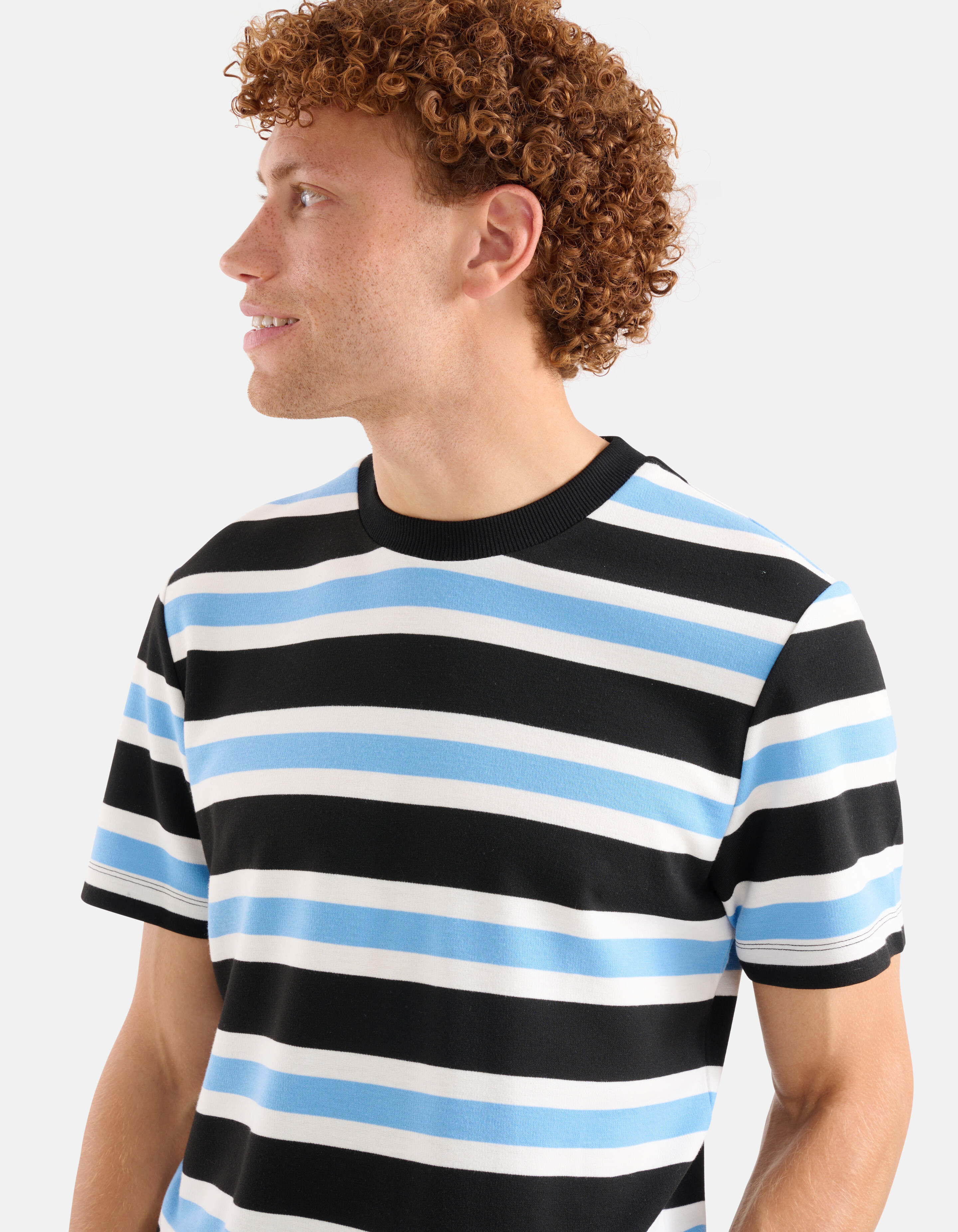 Gestreept T-shirt Blauw SHOEBY MEN