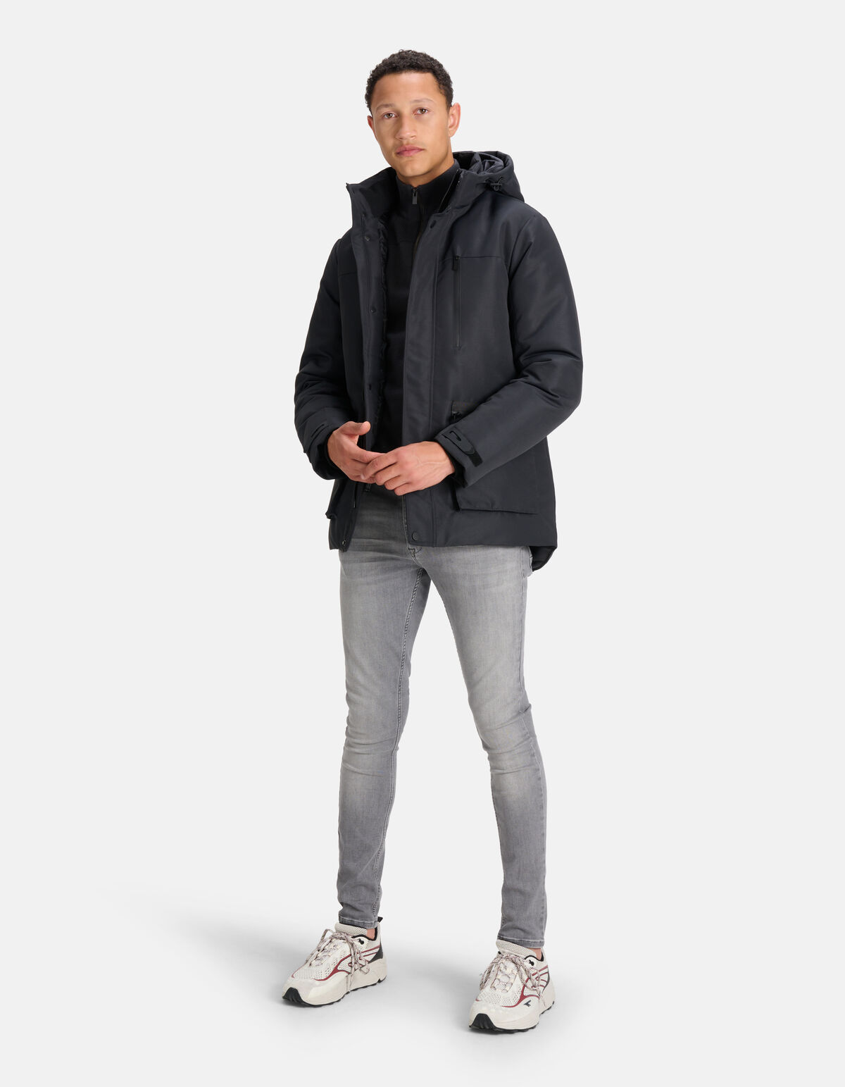 Technical Parka Jas Donkergrijs SHOEBY MEN