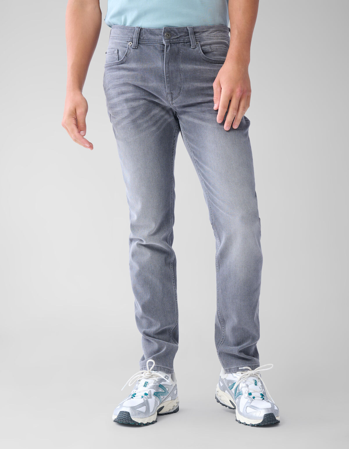Slim Fit Jeans Washed Grey L34 SHOEBY MEN
