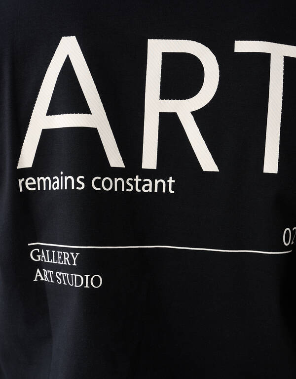 Art Artwork T-shirt Zwart SHOEBY MEN