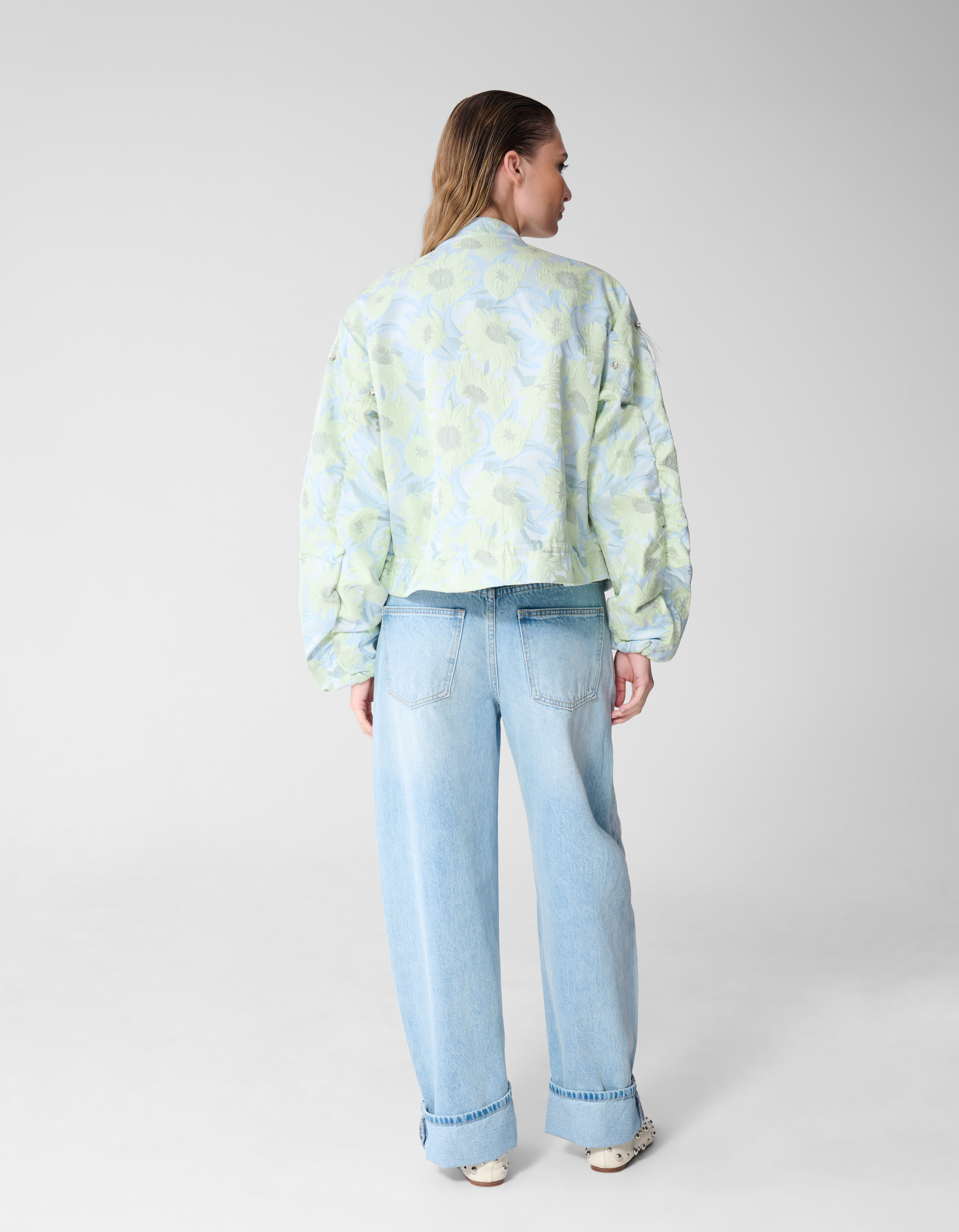 Oversized Strass Jacquard Jack Lichtblauw SHOEBY WOMEN