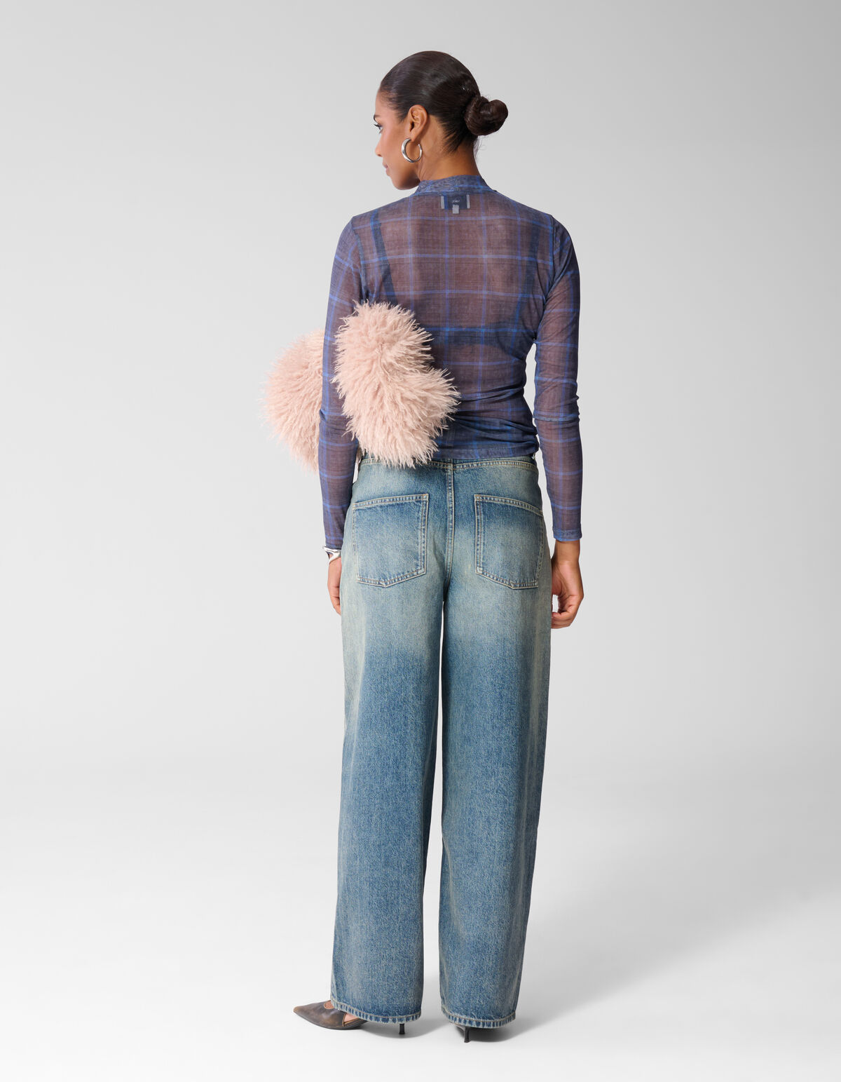 Mesh Top Blauw SHOEBY WOMEN