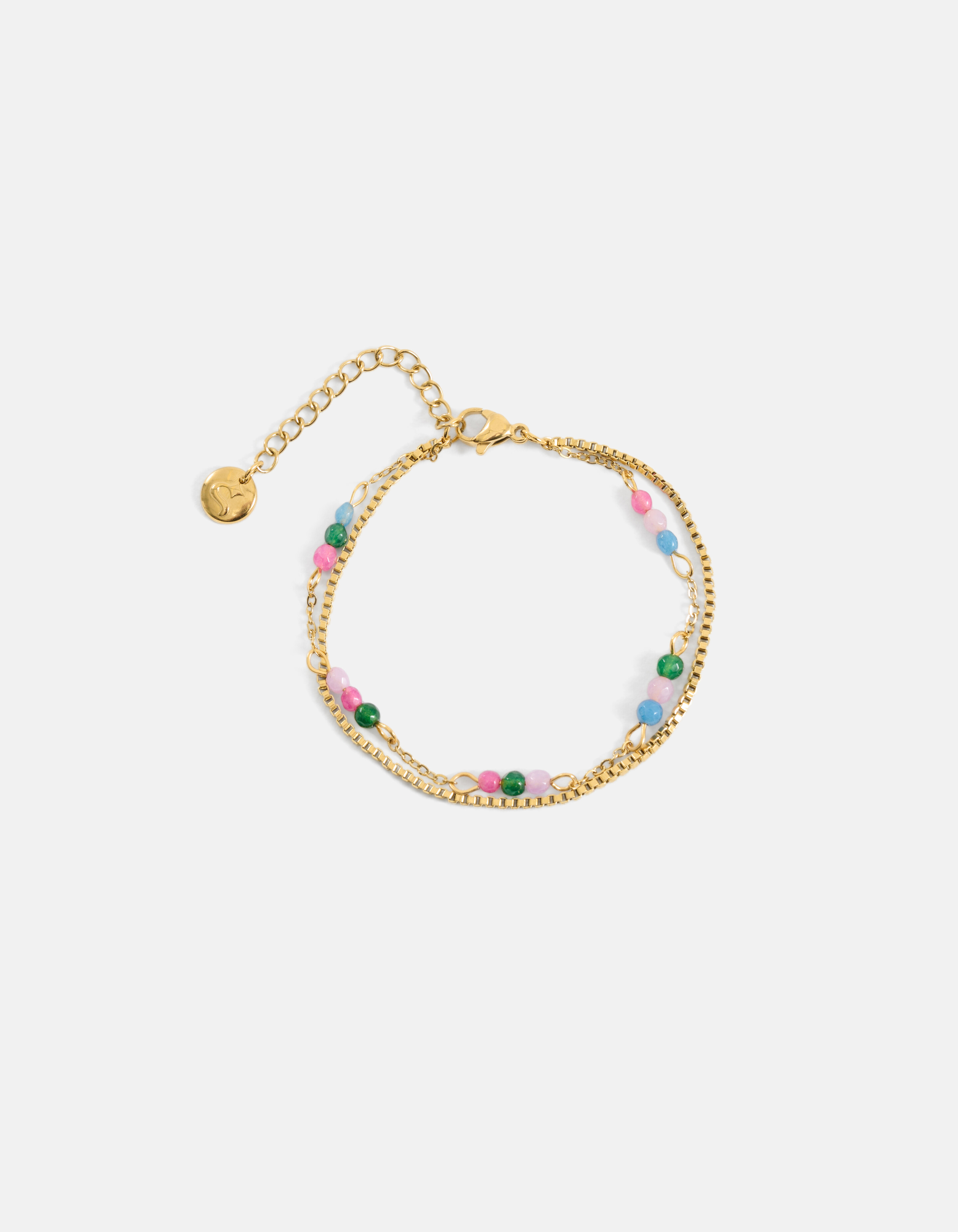 Dubbele Chain Armband Goud SHOEBY ACCESSOIRES