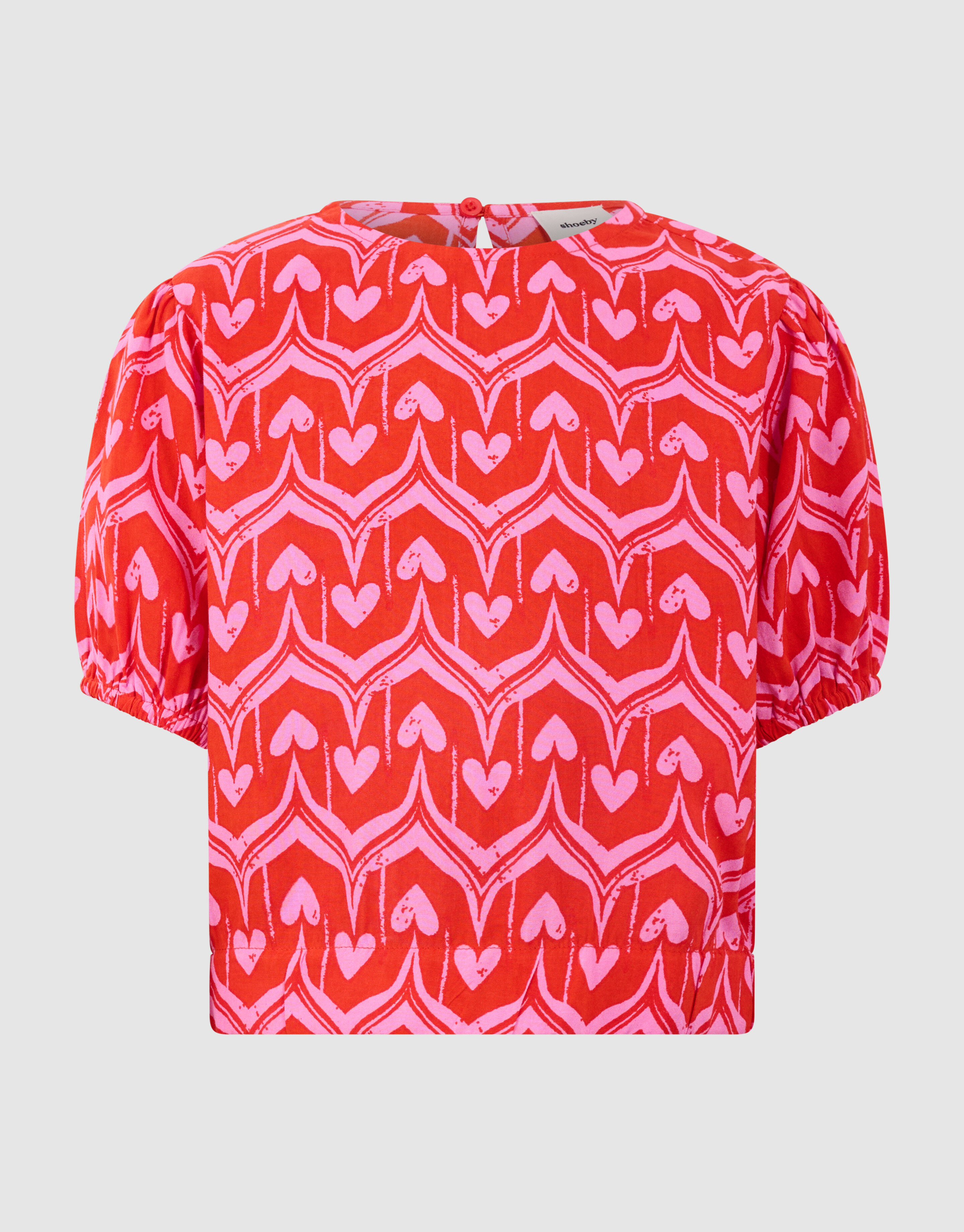 Heart Print Top Roze/Rood SHOEBY GIRLS