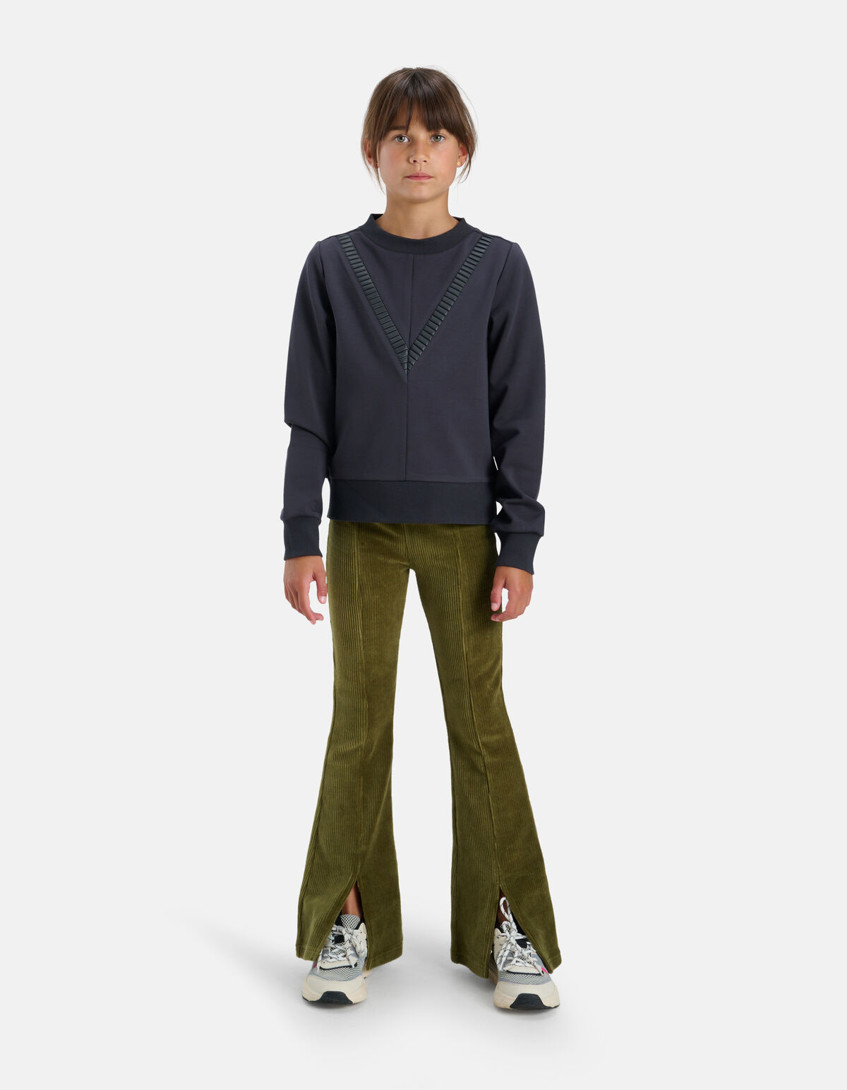 Detail Sweater Grijs SHOEBY GIRLS