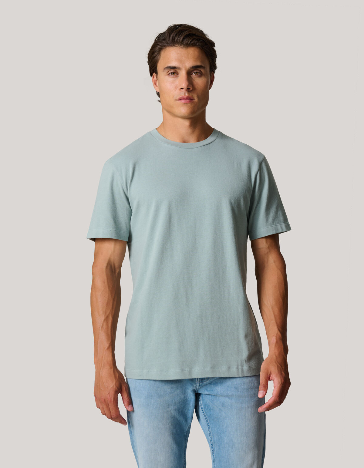 Brushed T-shirt Grijs SHOEBY MEN