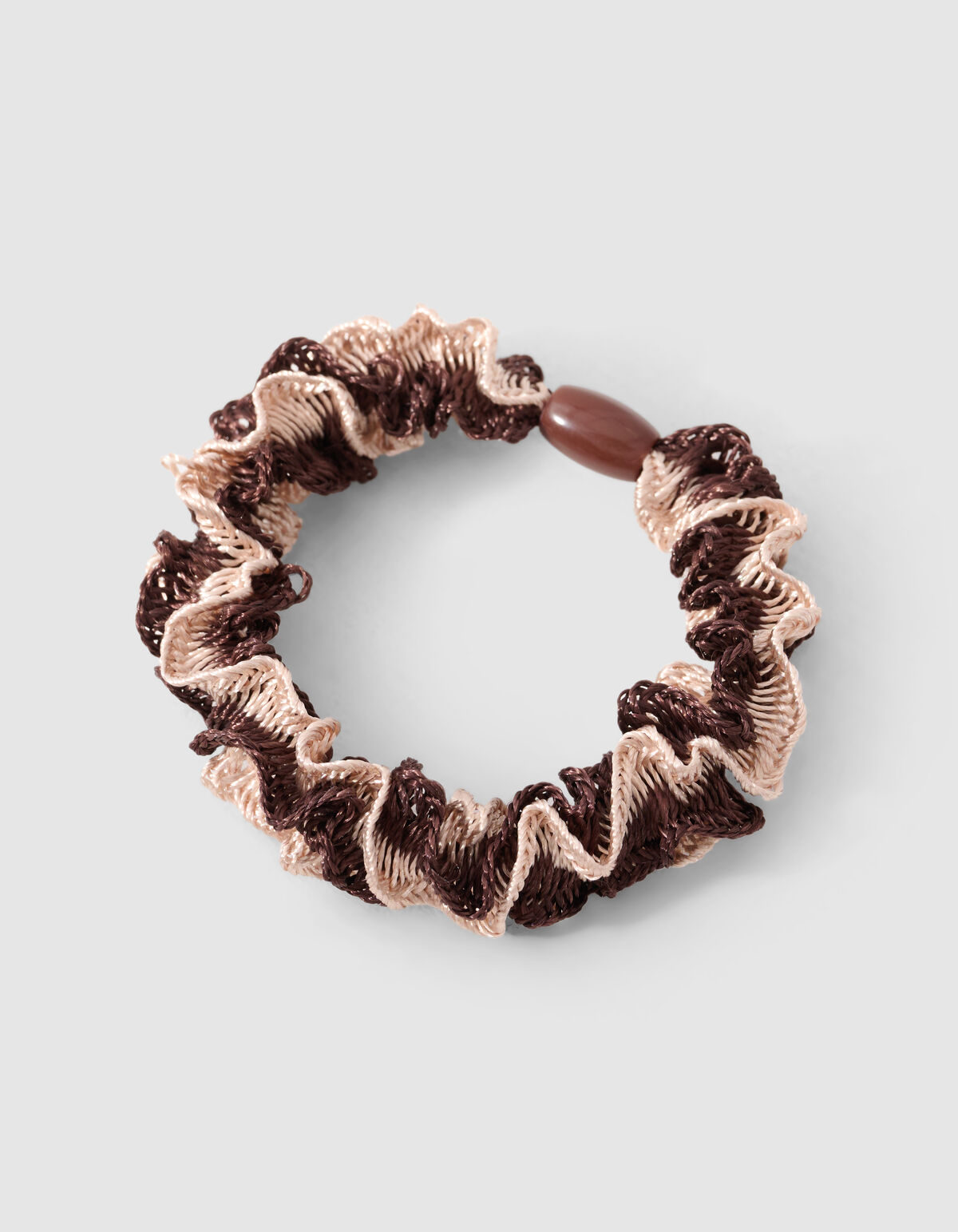 Ruffle Haarelastiek Bruin SHOEBY ACCESSOIRES