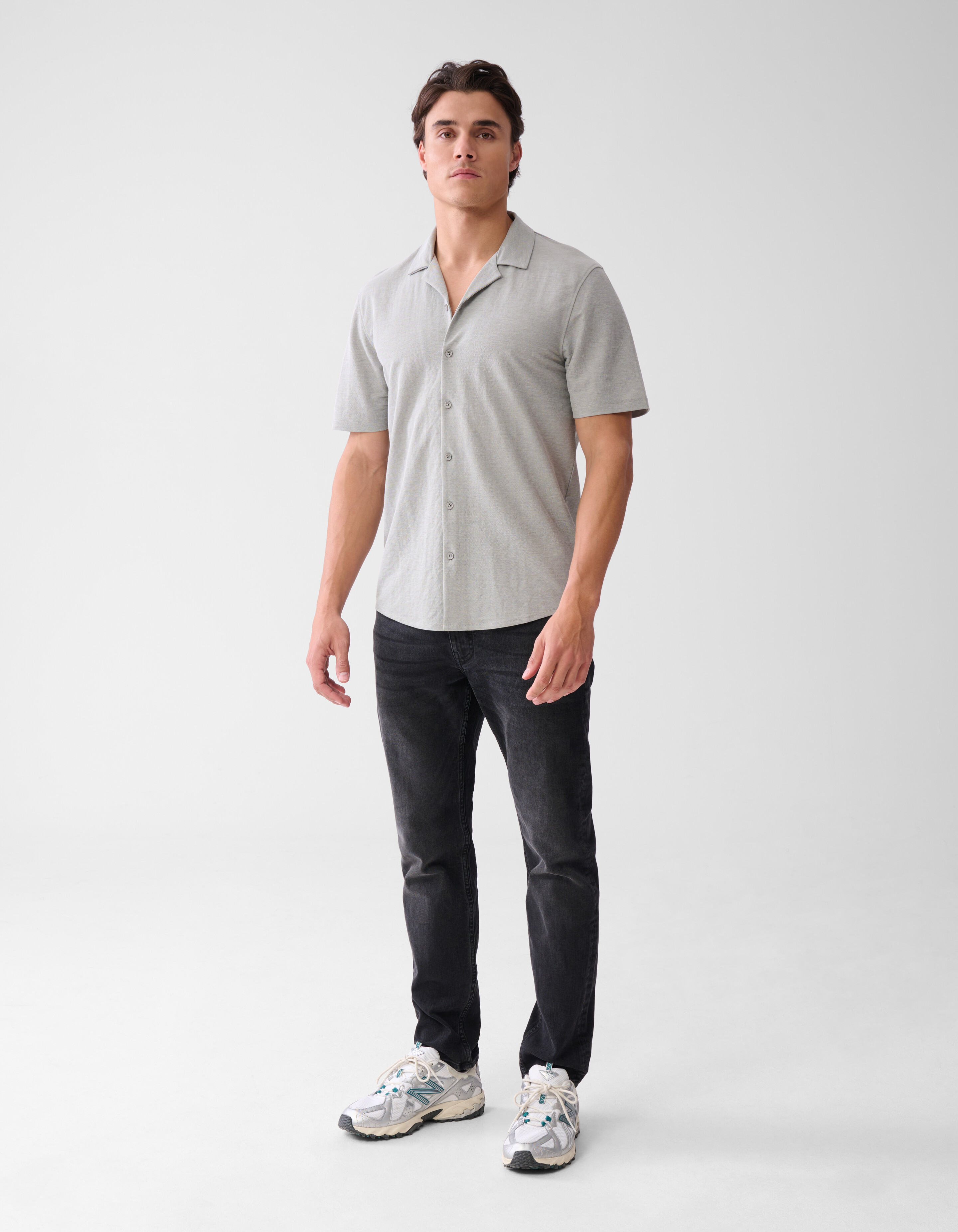 Pique Shirt Donkergroen SHOEBY MEN