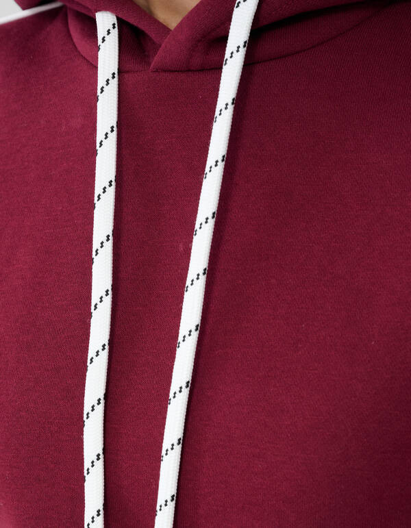 Cropped Sweat Hoodie Donkerrood SHOEBY WOMEN