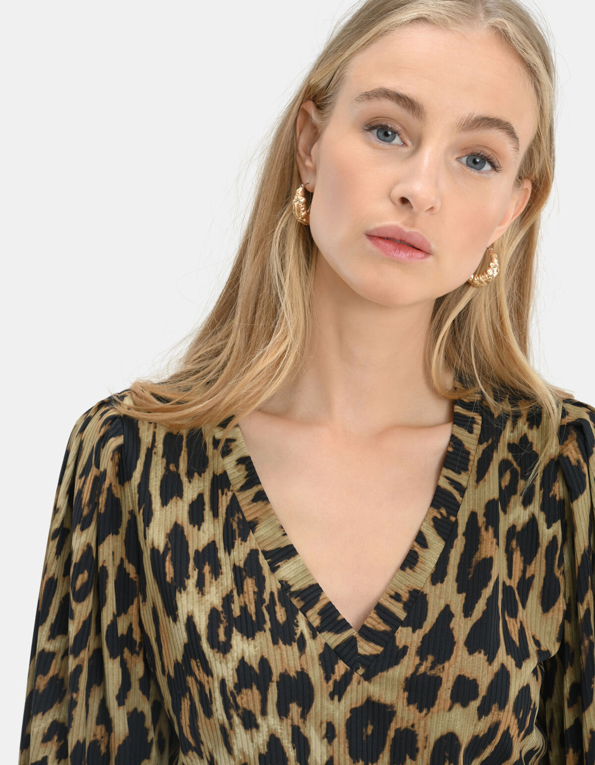 Rib Jersey V-Neck T-shirt SHOEBY WOMEN