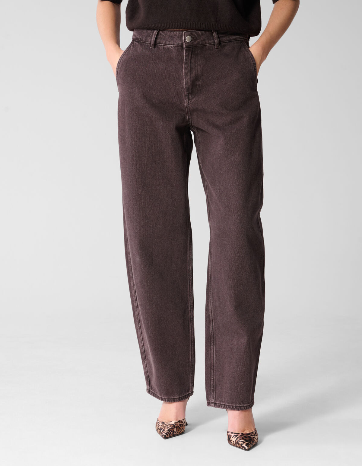Barrel Fit Jeans Donkerbruin By Mieke SHOEBY WOMEN