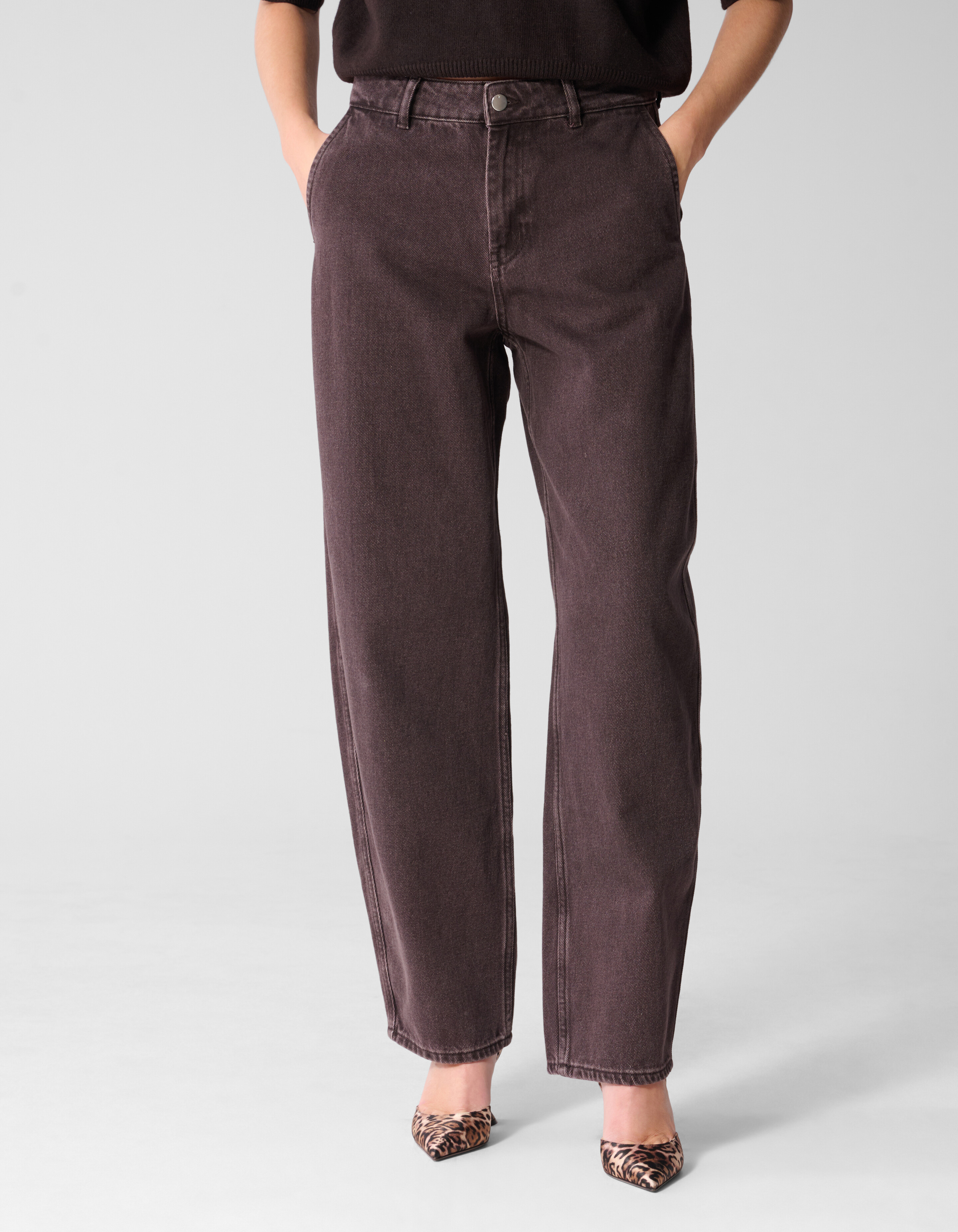 Barrel Fit Jeans Donkerbruin By Mieke SHOEBY WOMEN