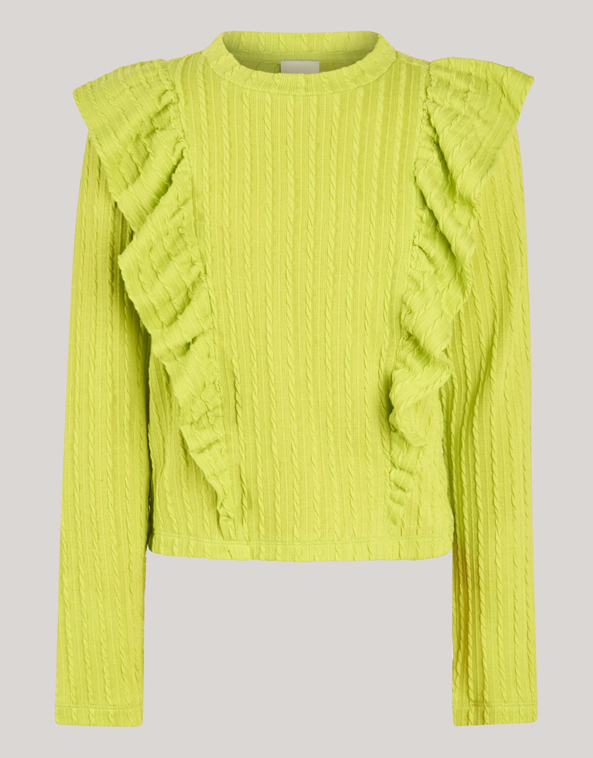 Kabel Ruffle Top Groen SHOEBY GIRLS