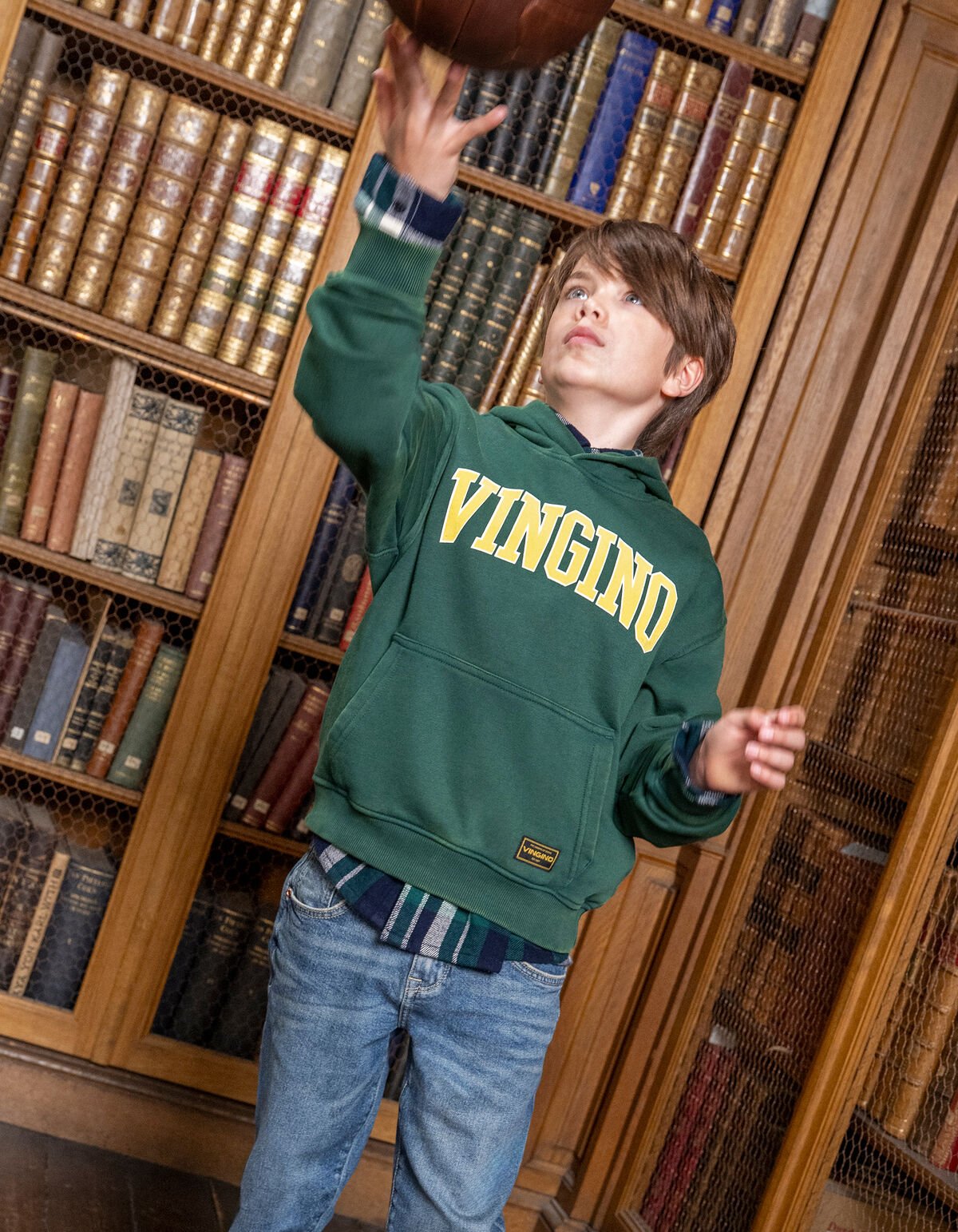 Hoodie Donkergroen Shoeby X Vingino SHOEBY BOYS