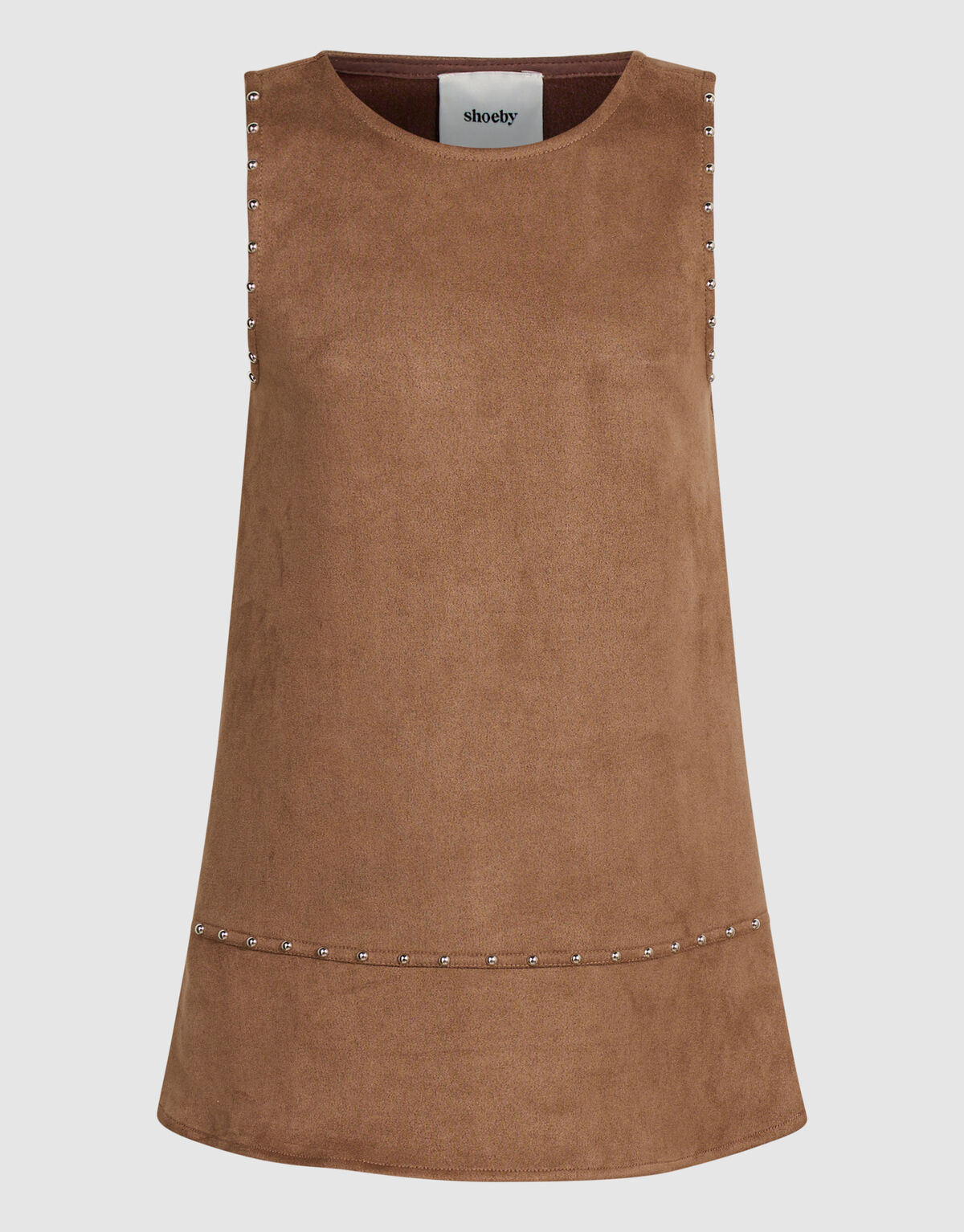 Suede Jurk Bruin SHOEBY GIRLS