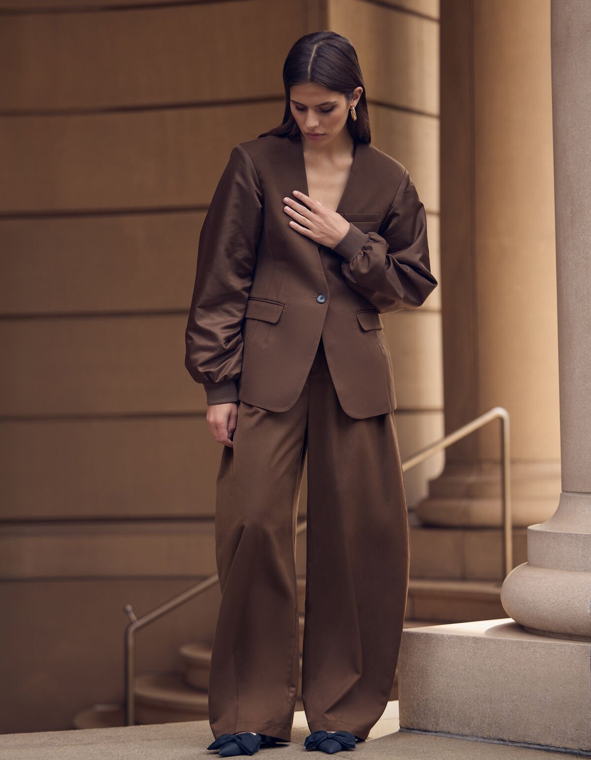 Mix Barrel Fit Pantalon Khaki SHOEBY WOMEN