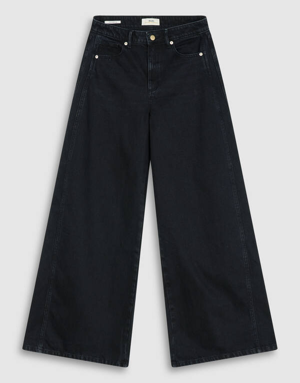 Ultra Wide Leg Fit Jeans Zwart By Lonneke SHOEBY WOMEN