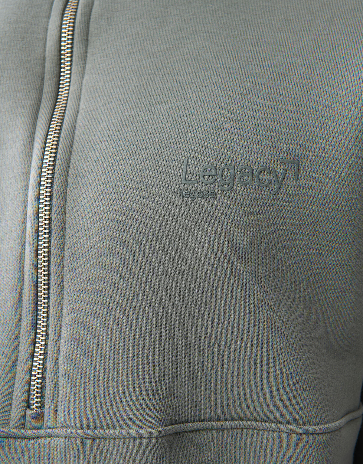 Zipper Sweater Donkergroen SHOEBY MEN