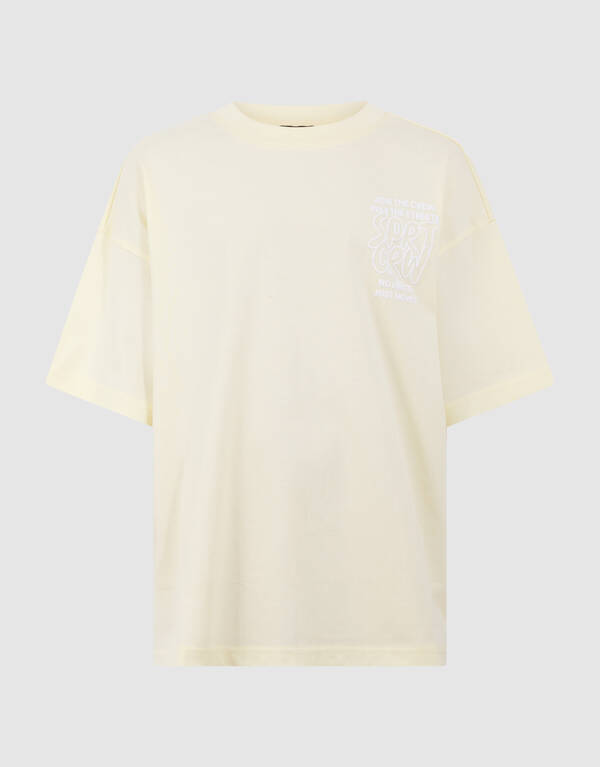 Sport Crew Artwork T-shirt Lichtgeel SHOEBY BOYS