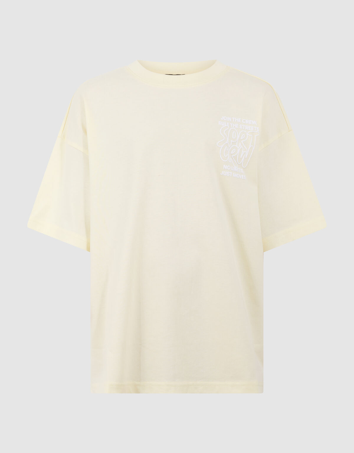 Sport Crew Artwork T-shirt Lichtgeel SHOEBY BOYS