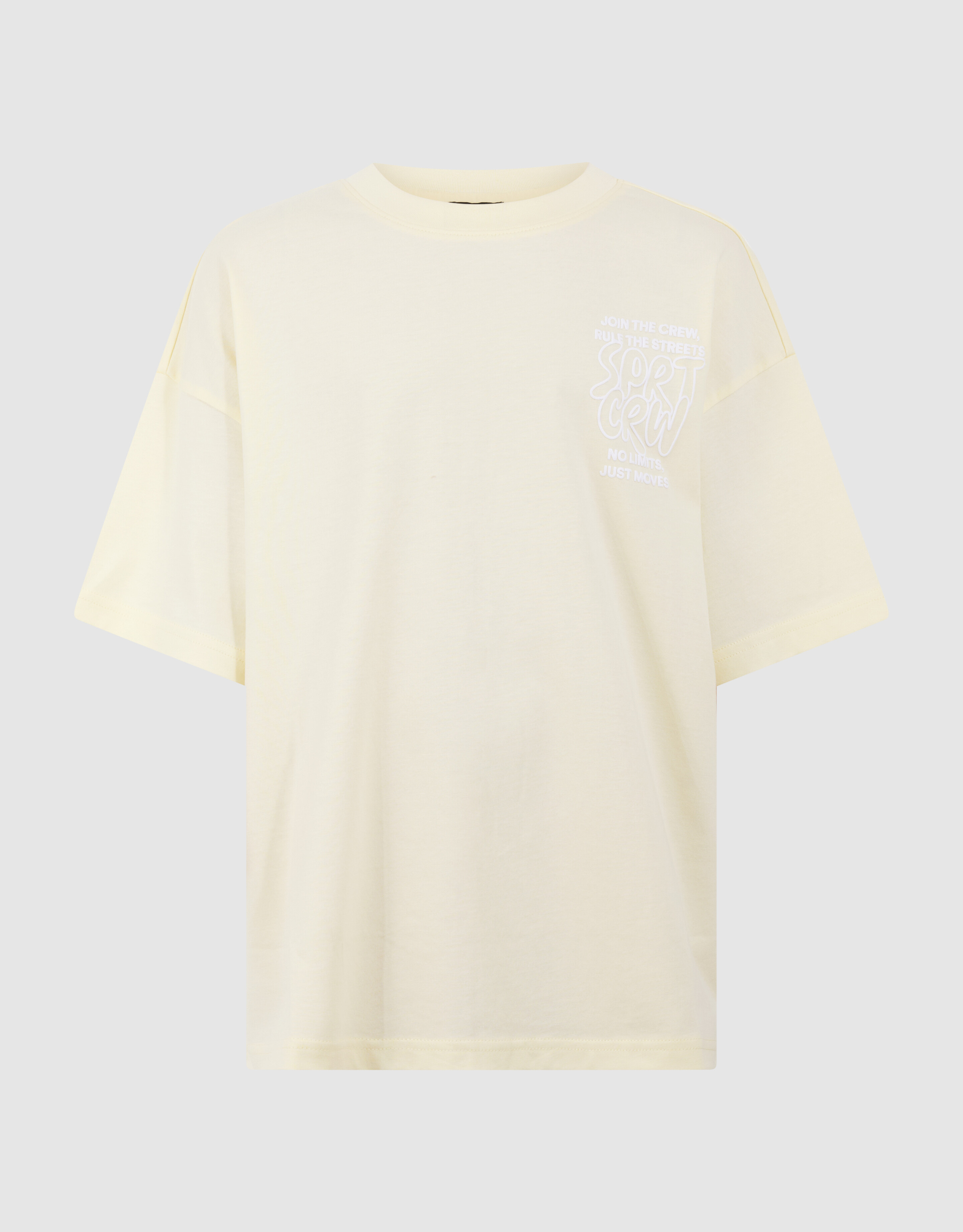Sport Crew Artwork T-shirt Lichtgeel SHOEBY BOYS