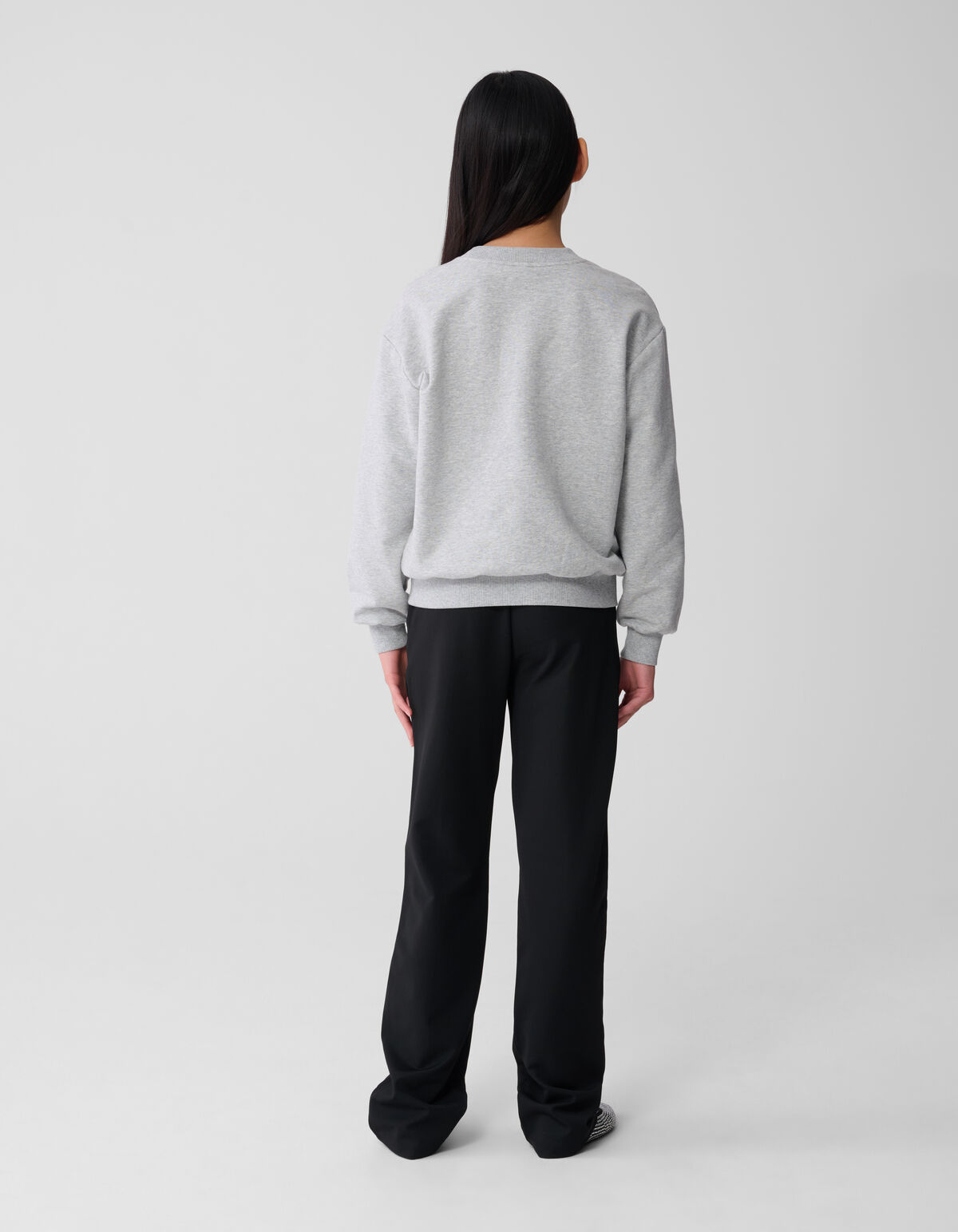 Glitter Wide Leg Broek Zwart SHOEBY GIRLS