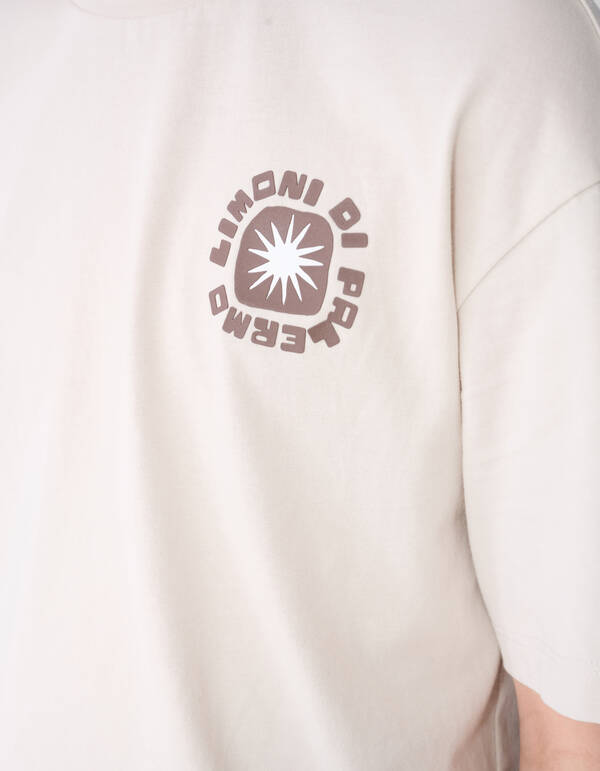 Lemon Artwork T-shirt Beige SHOEBY BOYS