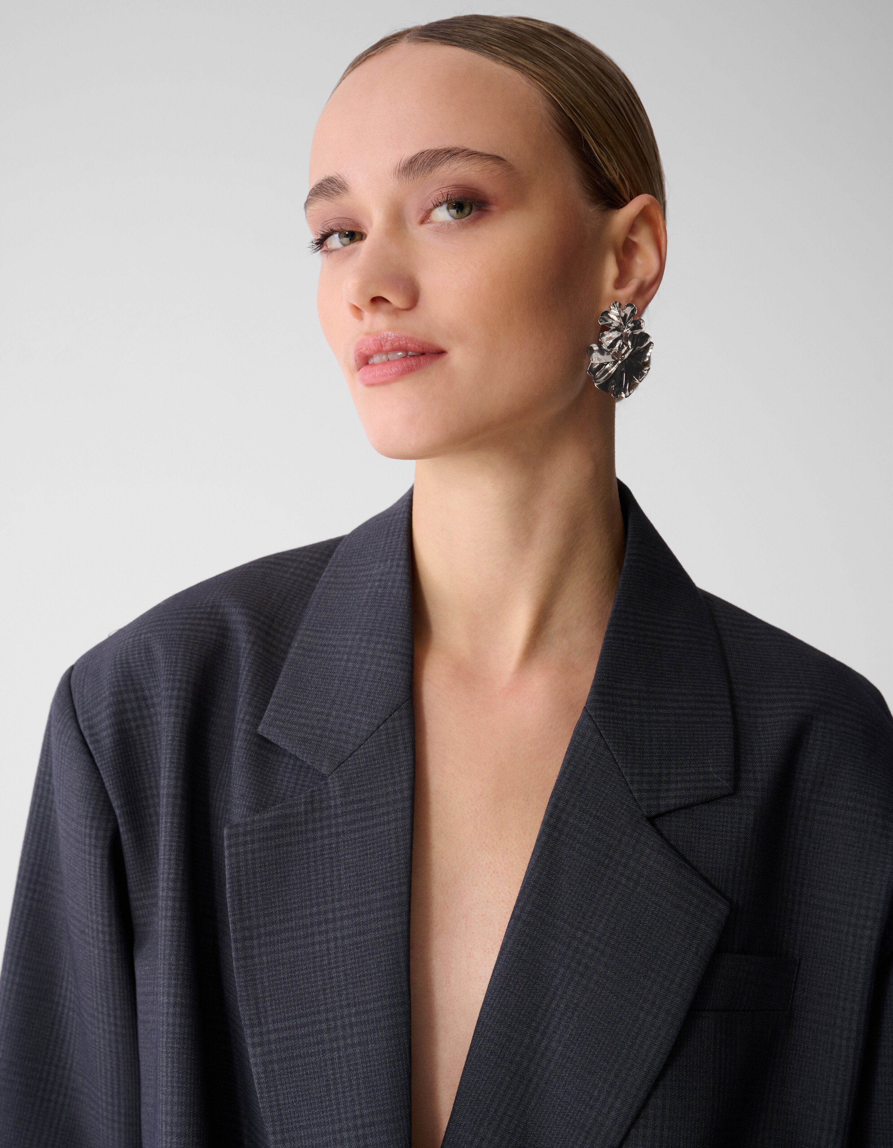 Oversized Ruiten Blazer Donkergrijs SHOEBY WOMEN